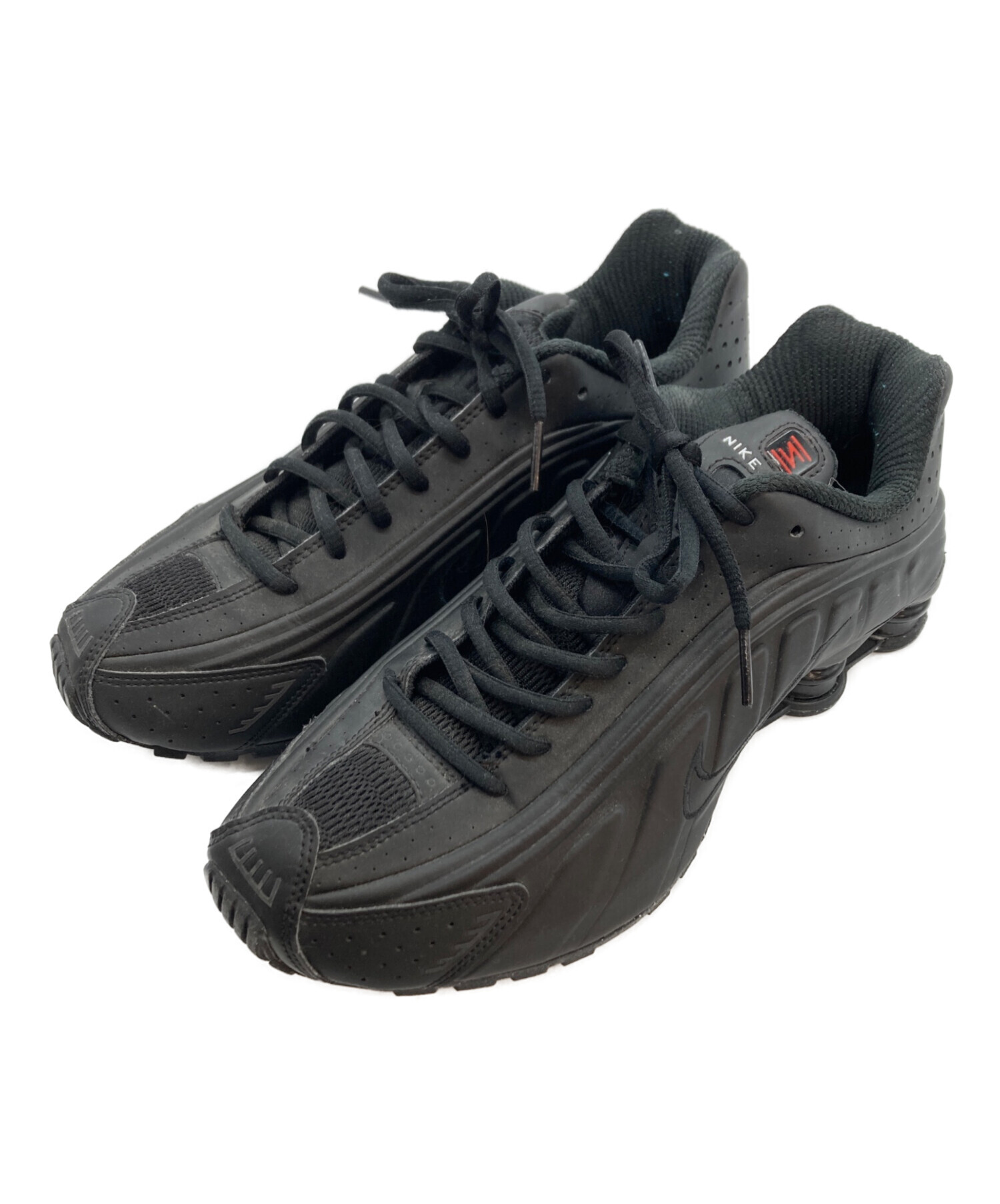 NIKE Shox R4 ブラック レッド スニーカー 【公式通販】