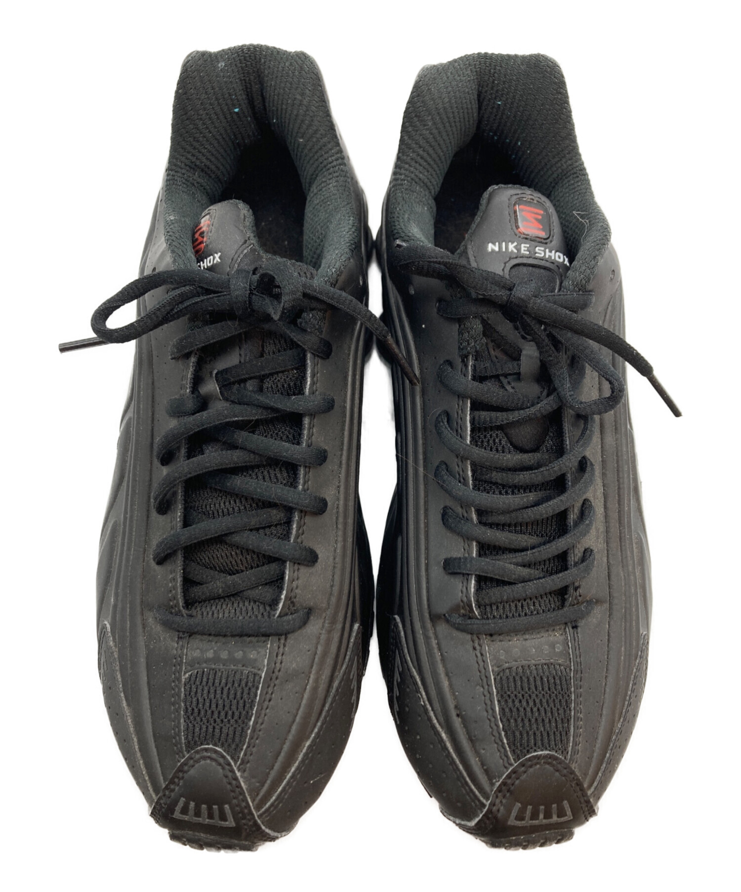 中古・古着通販】NIKE (ナイキ) SHOX R4 スニーカー ブラック×レッド 