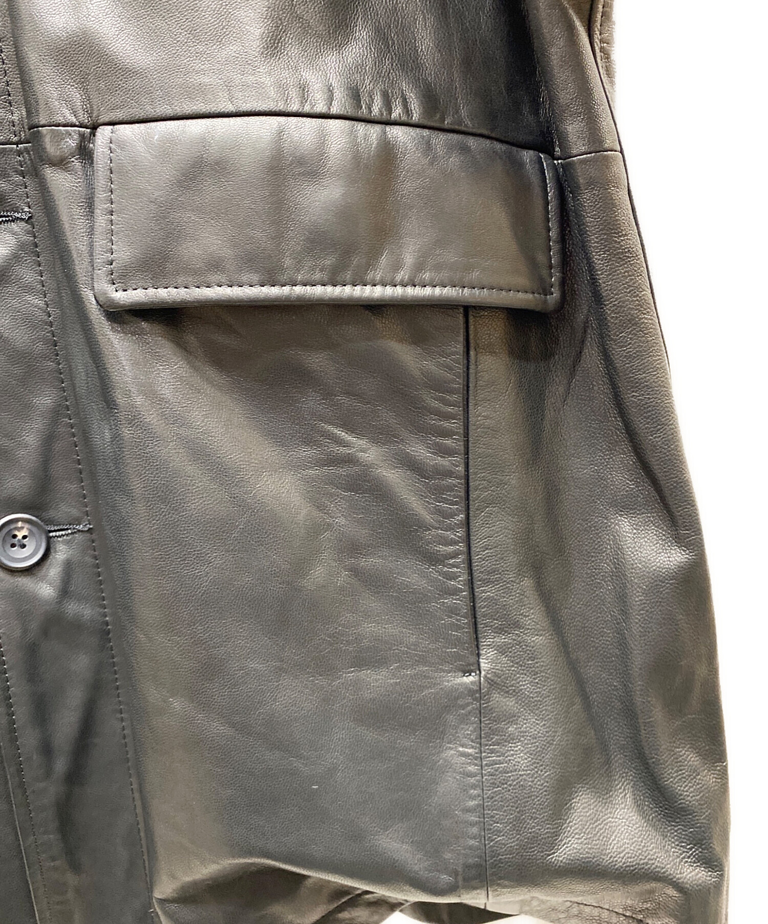 中古・古着通販】stein (シュタイン) LEATHER CAR JACKET レザーコート