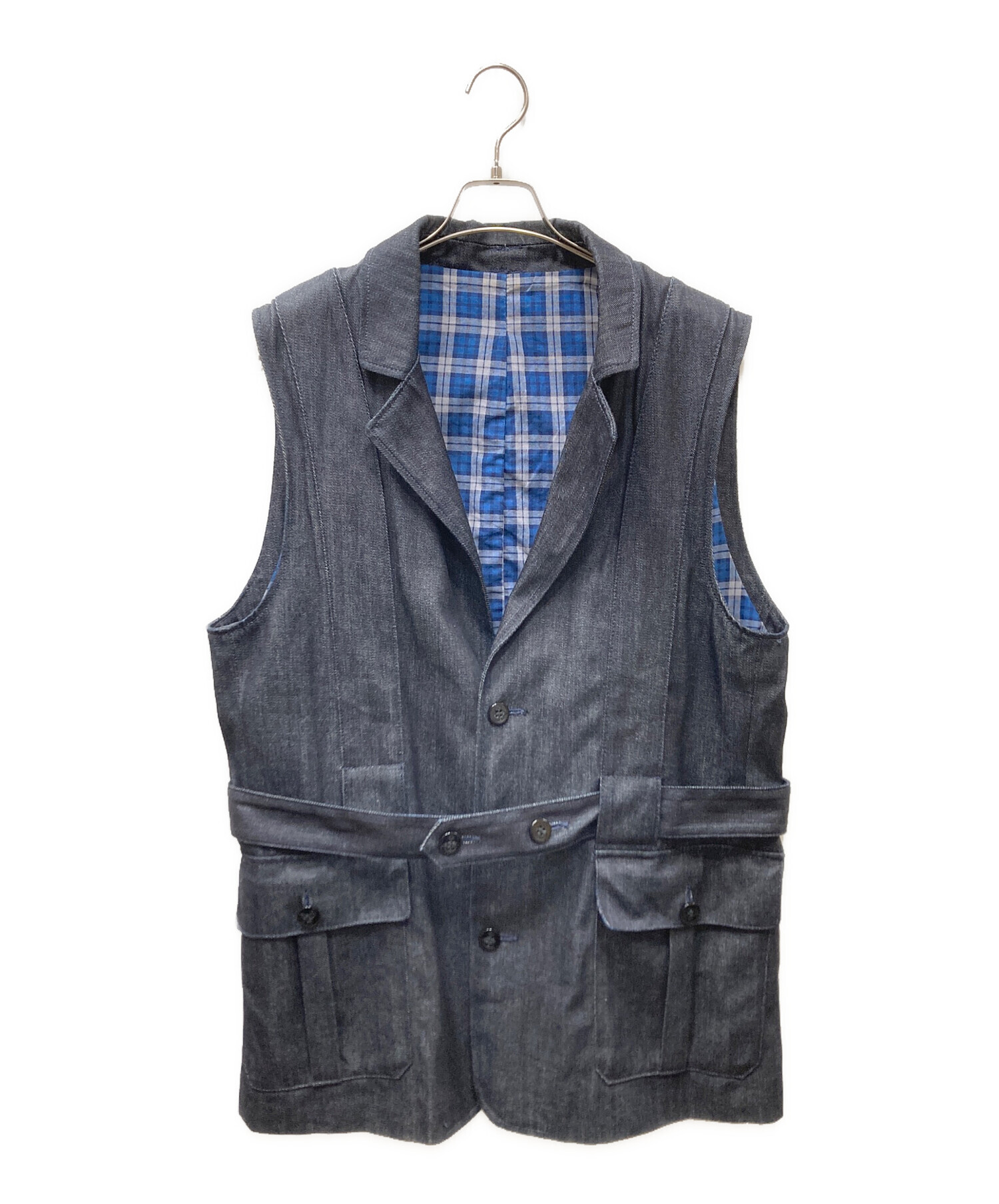 EVISUベスト　42 中古・古着通販】EVISU (エヴィス) マリンボタン デニムベスト