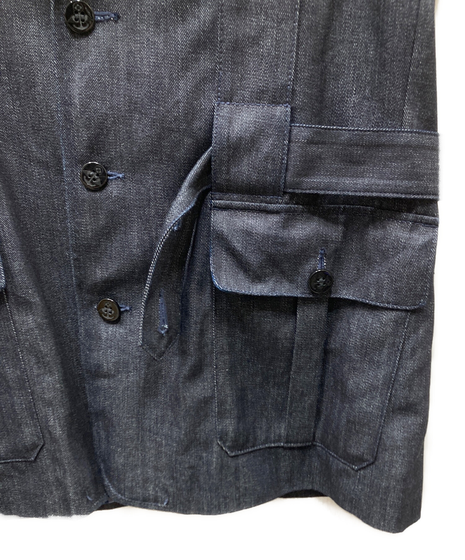 中古・古着通販】EVISU (エヴィス) マリンボタン デニムベスト