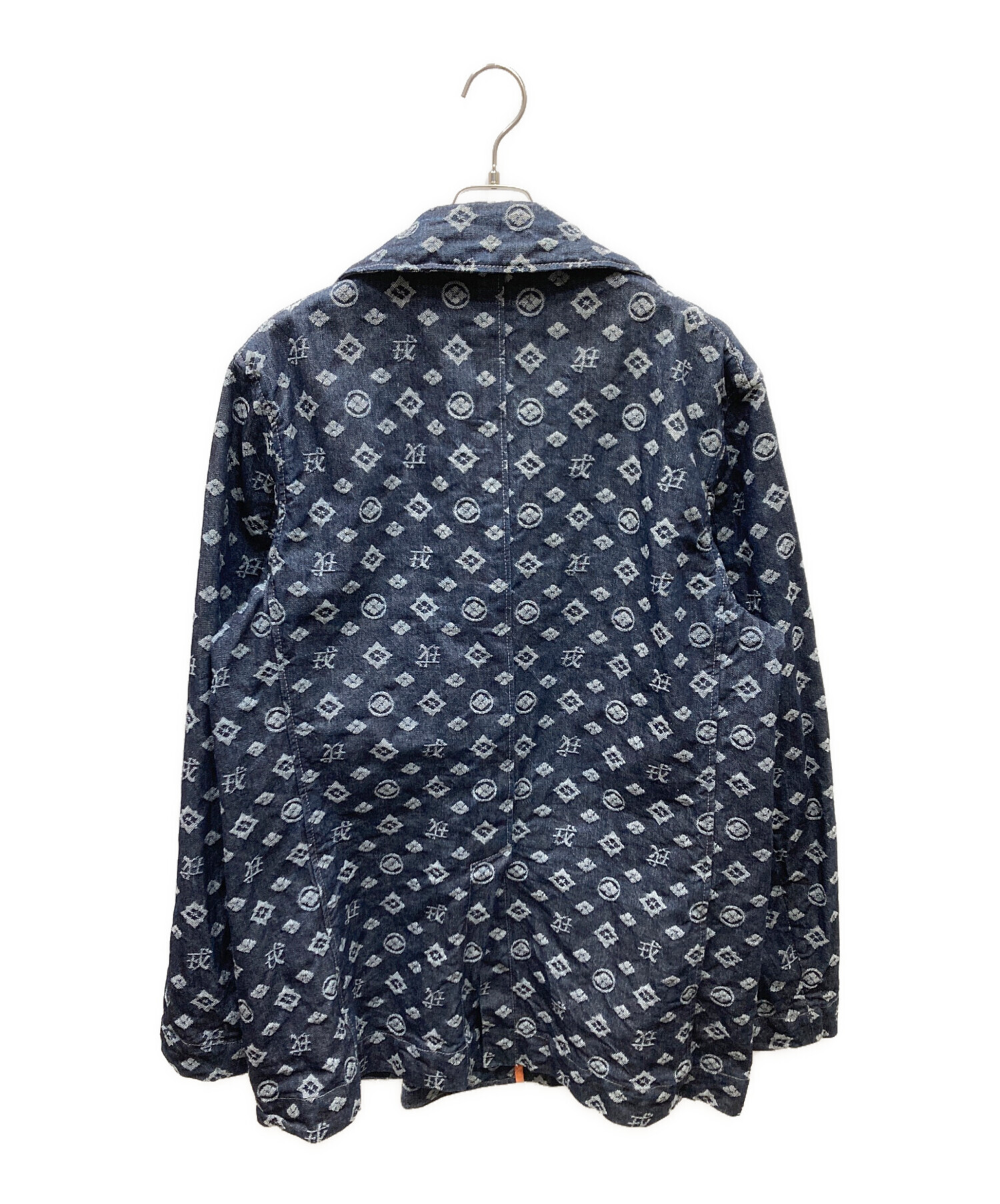 中古・古着通販】EVISU (エヴィス) 家紋柄 デニムジャケット ブルー
