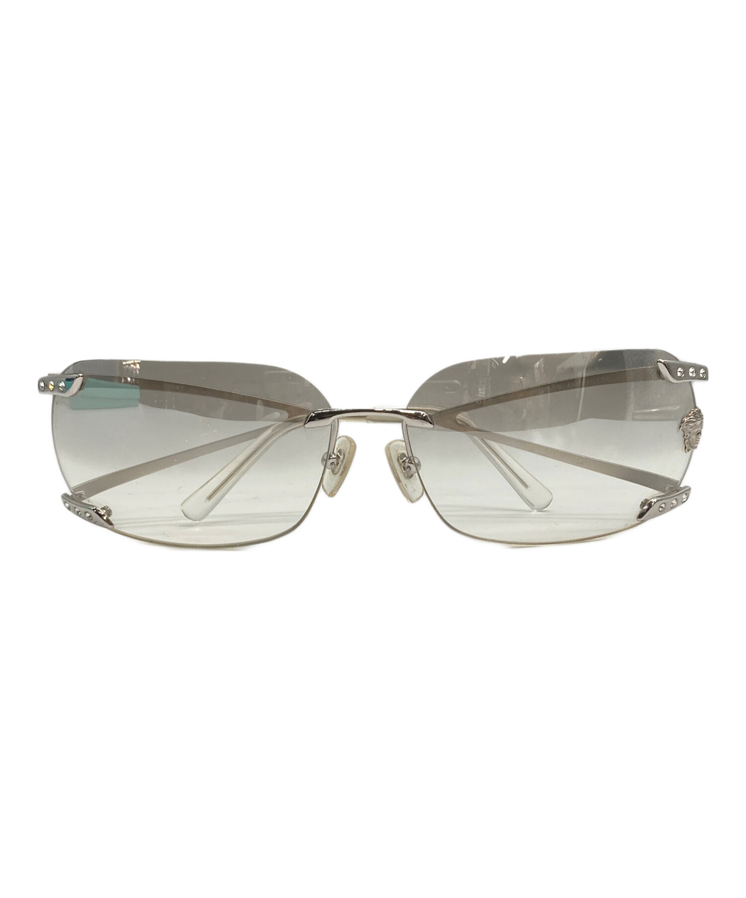 VERSACE design リムレスサングラス 中古・古着通販】VERSACE (ヴェルサーチェ) リムレス サングラス