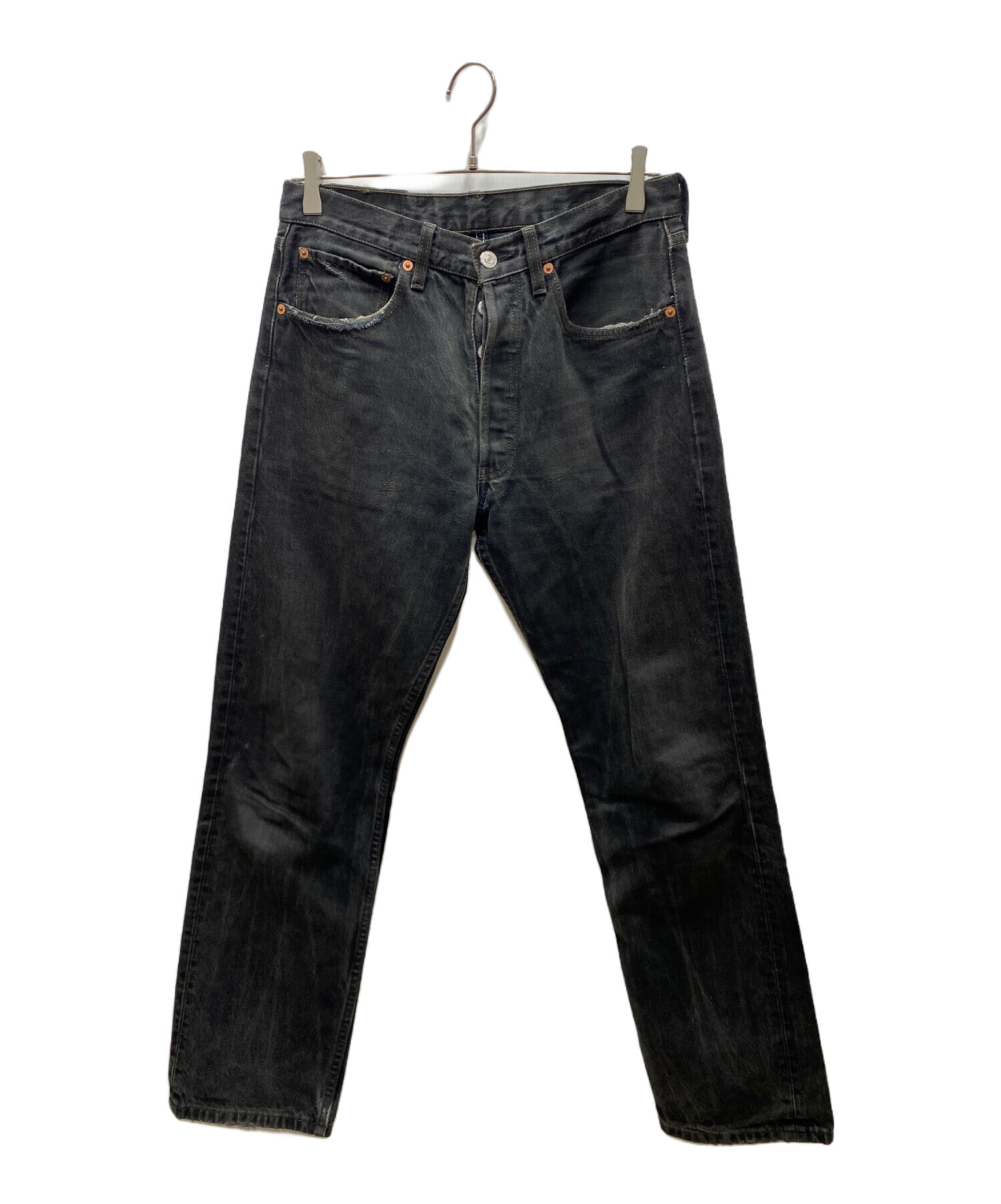 90sリーバイスLevis501-0658先染めブラックジーンズビンテージW31 