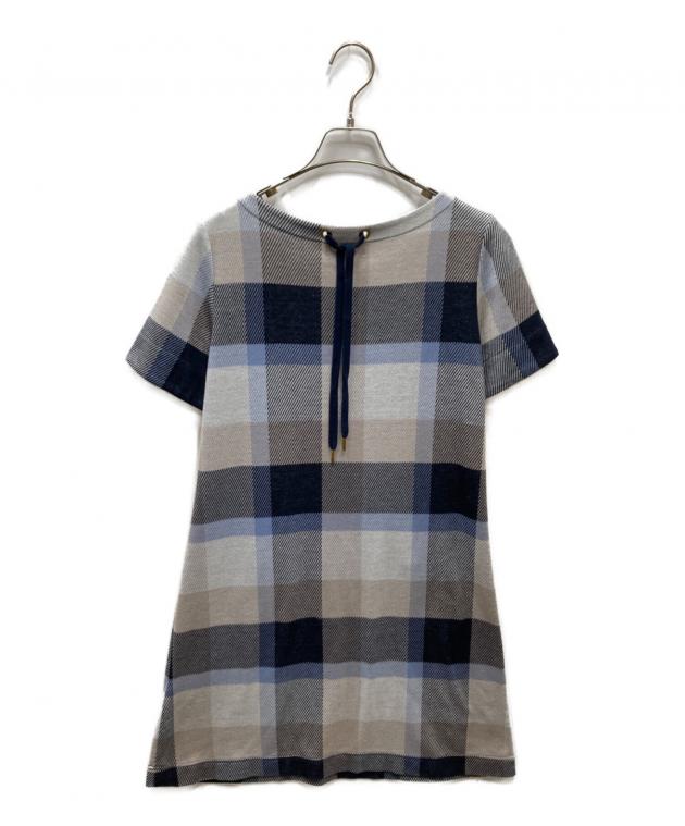 極美品　BLUE LABEL CRESTBRIDGE チェック　ワンピース　半袖 中古・古着通販】BLUE LABEL CRESTBRIDGE (ブルーレーベルクレスト