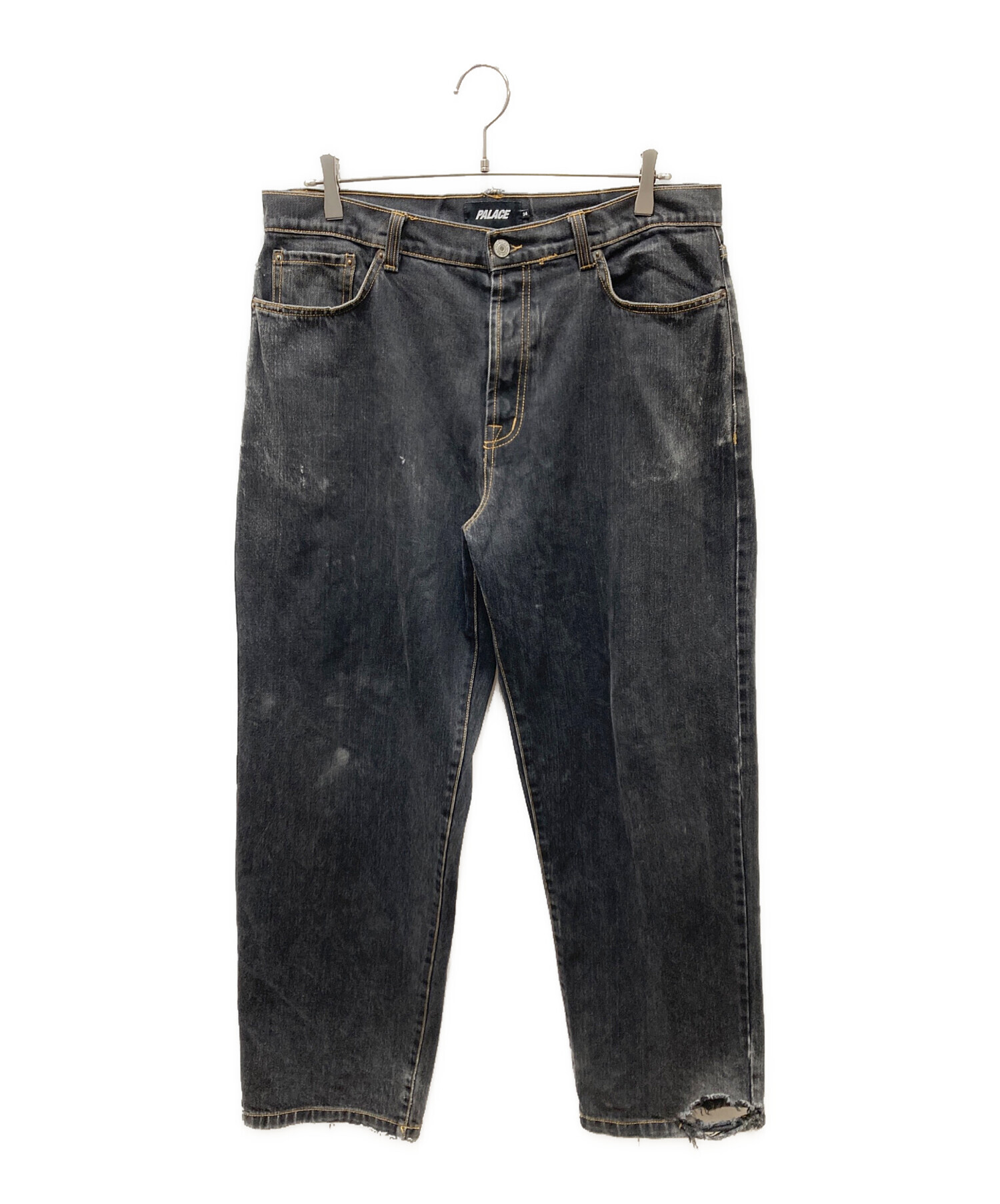 中古・古着通販】PALACE (パレス) BAGGIER JEAN デニムパンツ ブラック 