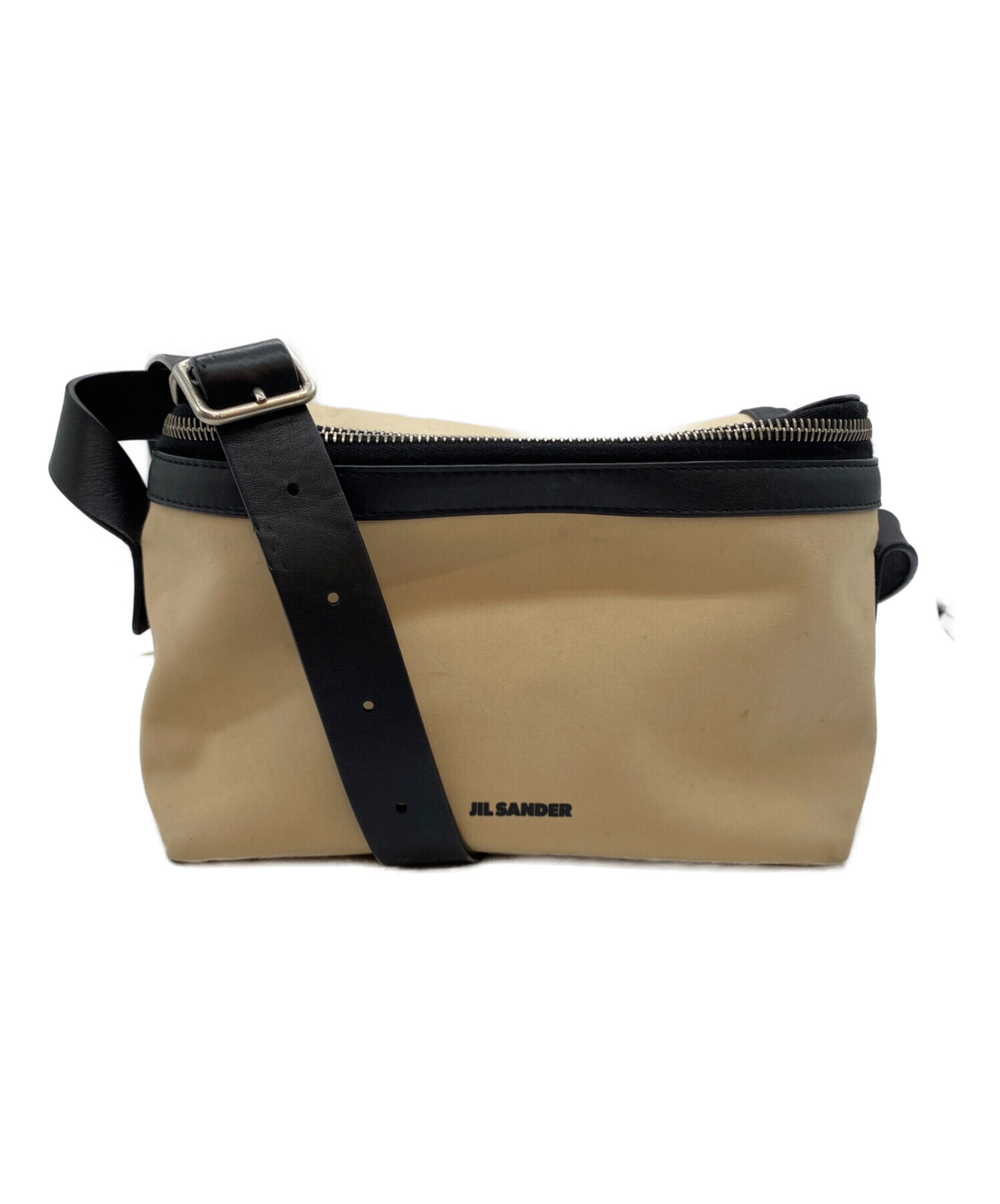 JIL SANDER + ジルサンダープラス ショルダーバッグ  ベージュ 【古着】【中古】【送料無料】 中古・古着通販】JIL SANDER (ジルサンダー) カメラバッグ ベージュ