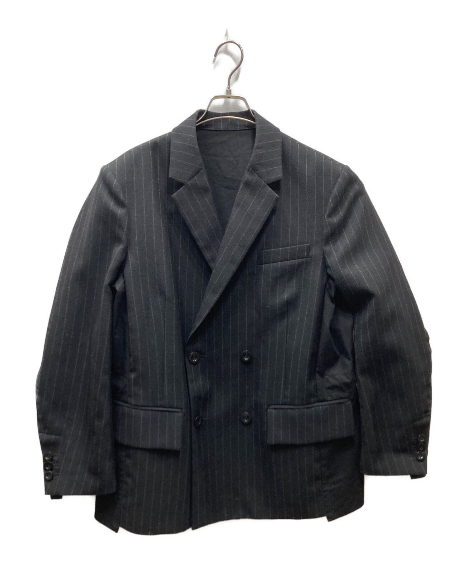 サキハラ様 中古・古着通販】sacai (サカイ) Chalk Stripe x Rip Stop Jacket