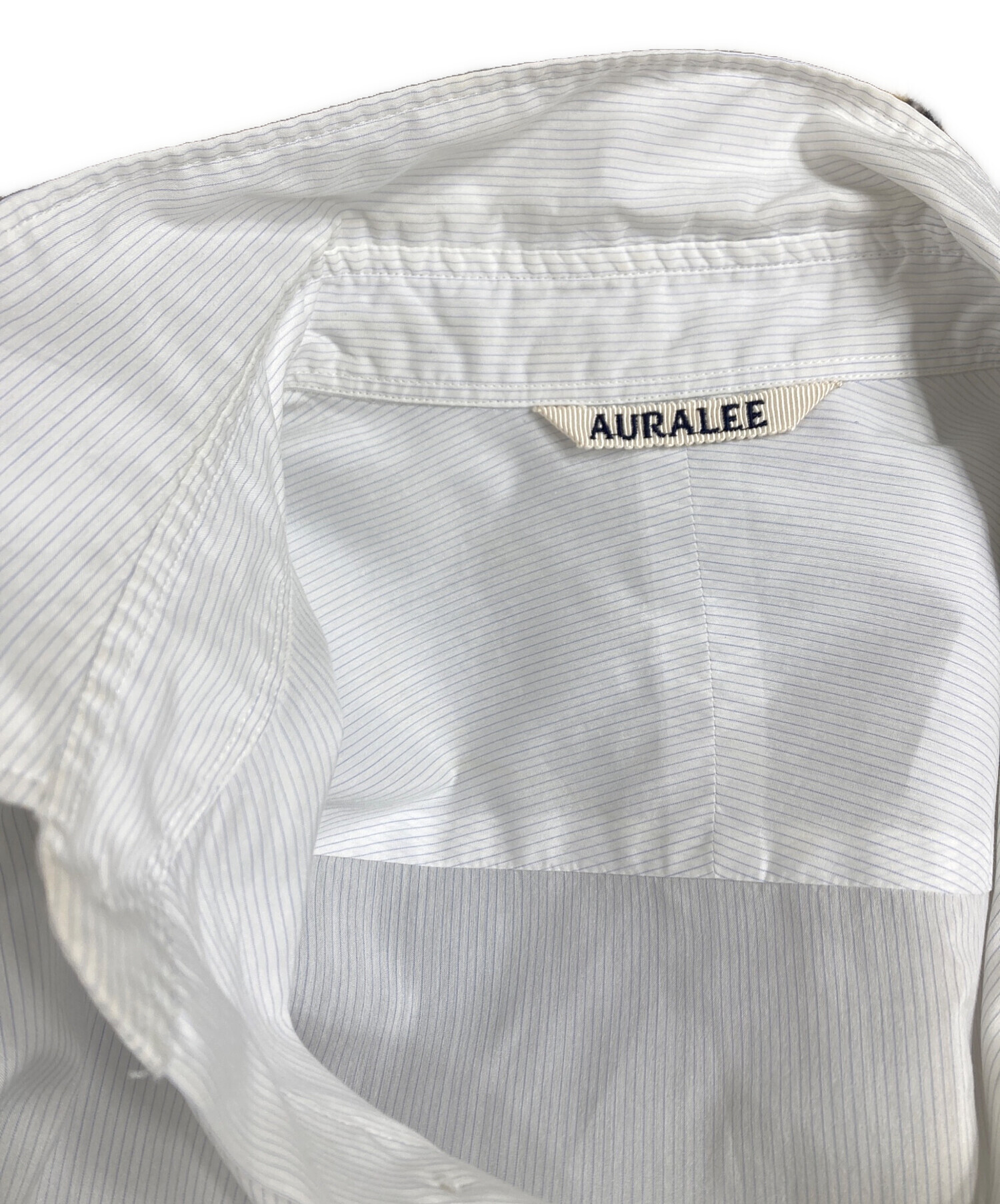 中古・古着通販】AURALEE (オーラリー) FINX SILK STRIPE SHIRTS