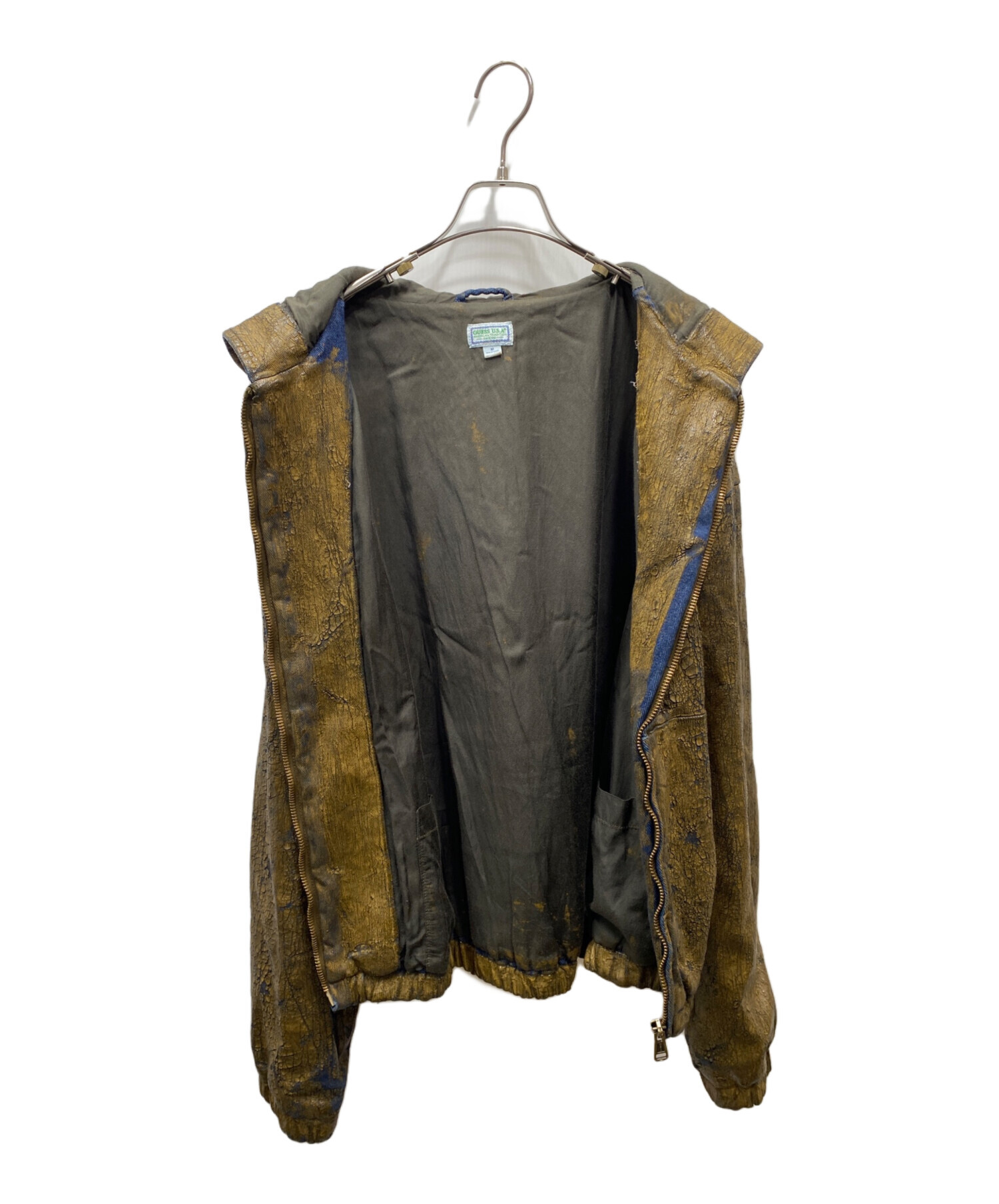 中古・古着通販】GUESS (ゲス) COATED DENIM HOODED JACKET 