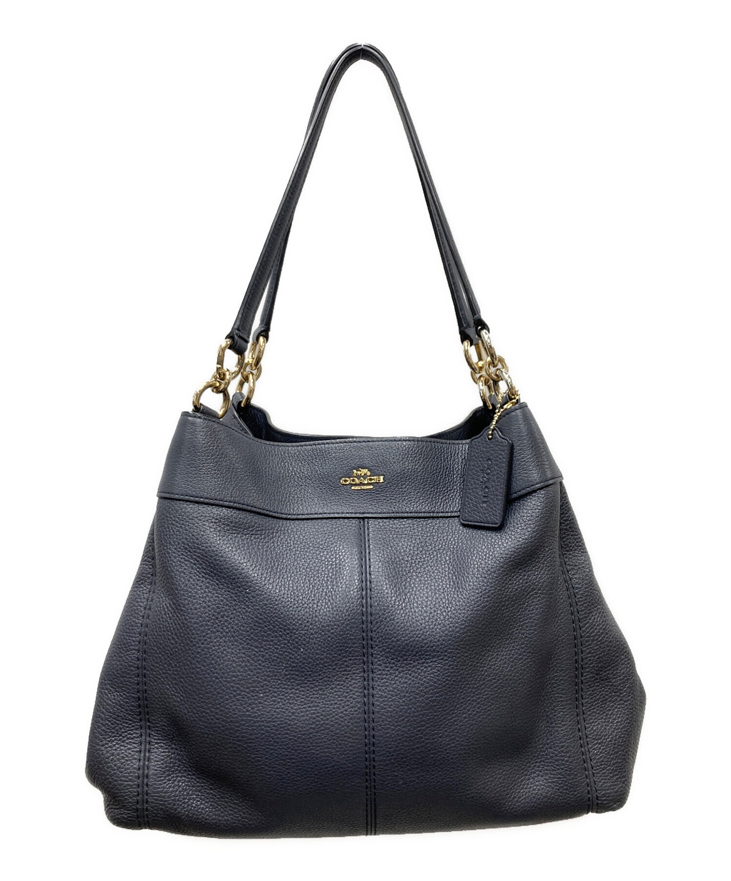 COACH コーチ／ フーディードレス／ネイビー／ Sサイズ 中古・古着通販】COACH (コーチ) ハンドバッグ ネイビー｜ブランド
