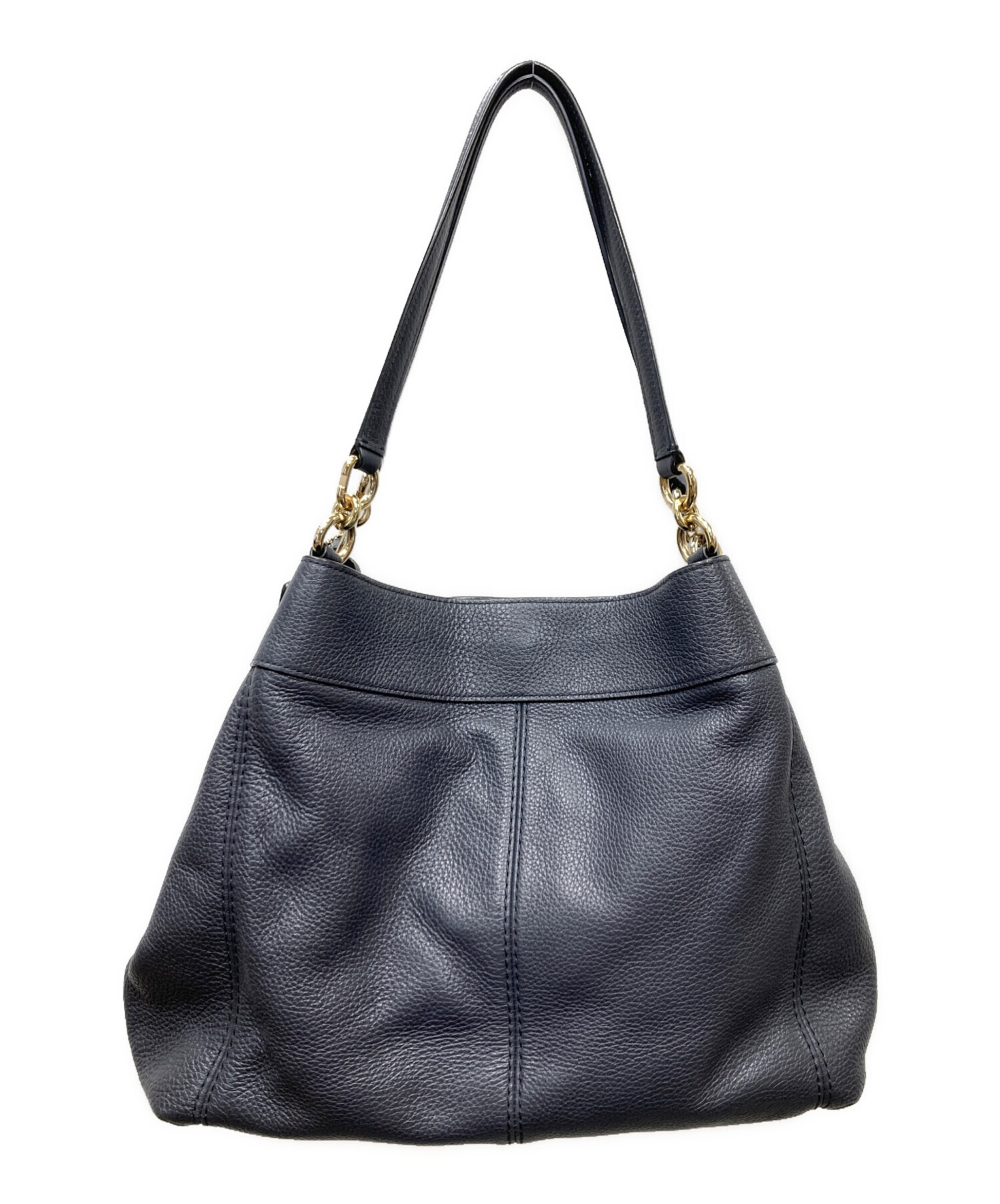 中古・古着通販】COACH (コーチ) ハンドバッグ ネイビー｜ブランド 
