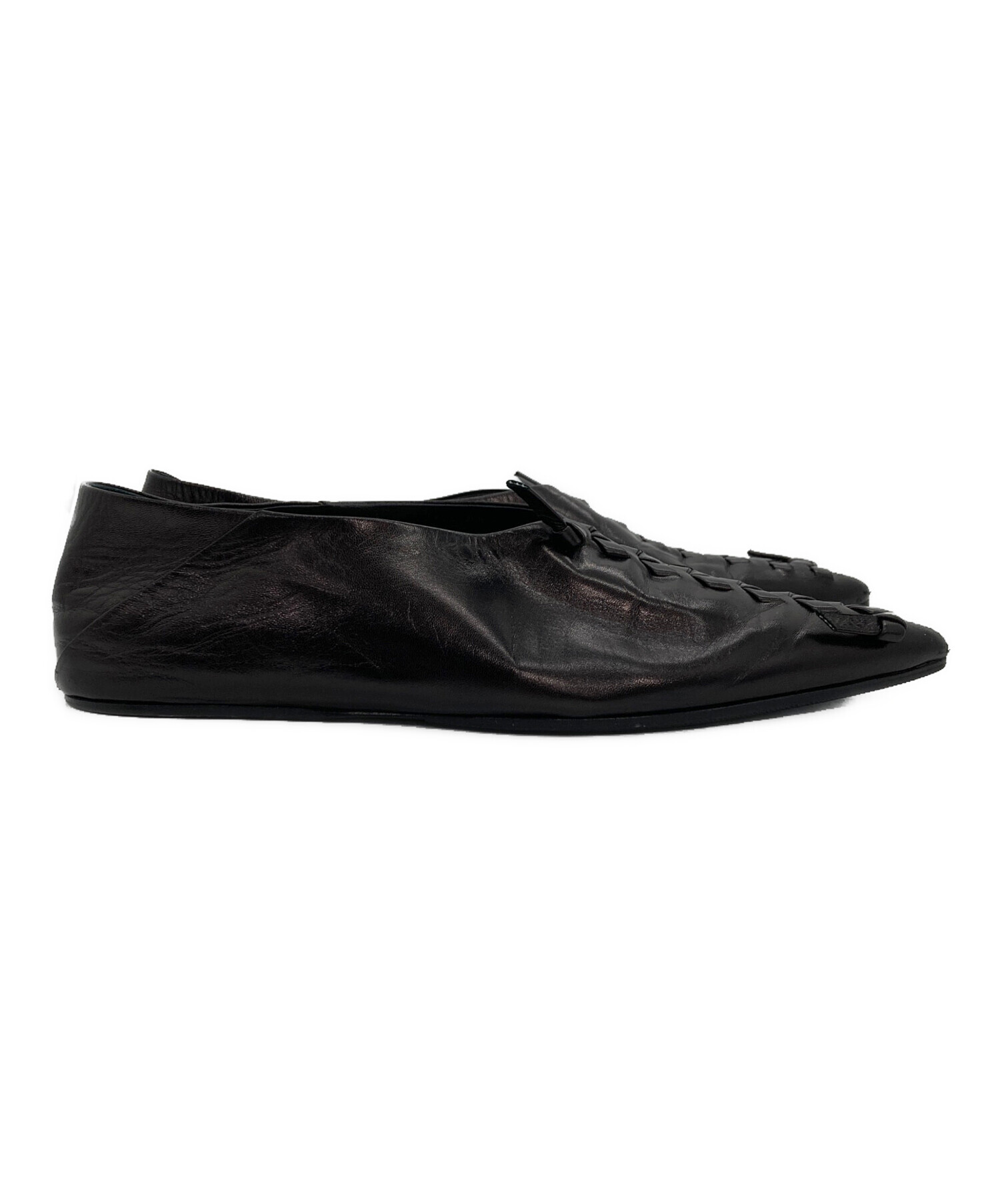 中古・古着通販】JIL SANDER (ジルサンダー) レザーシューズ ブラック