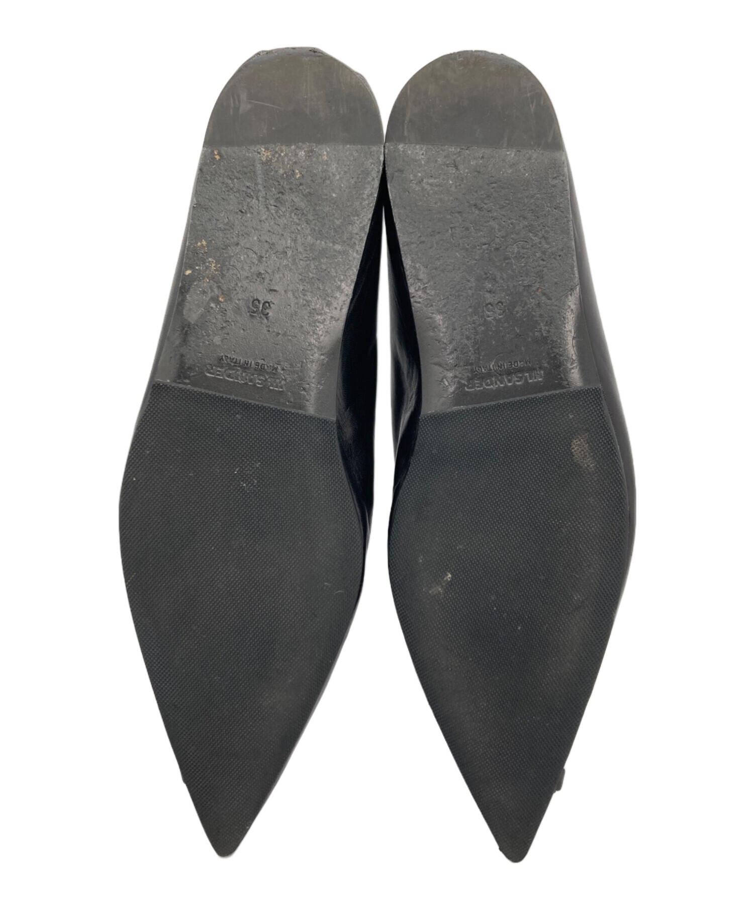 中古・古着通販】JIL SANDER (ジルサンダー) レザーシューズ ブラック