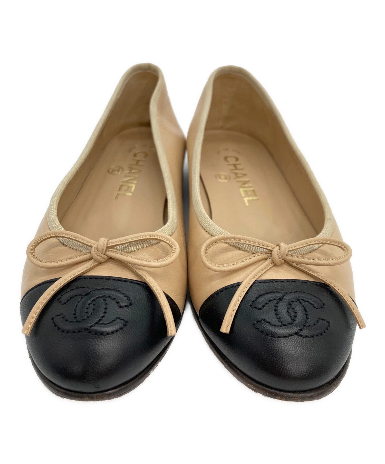 中古・古着通販】CHANEL (シャネル) ココマーク リボンパンプス