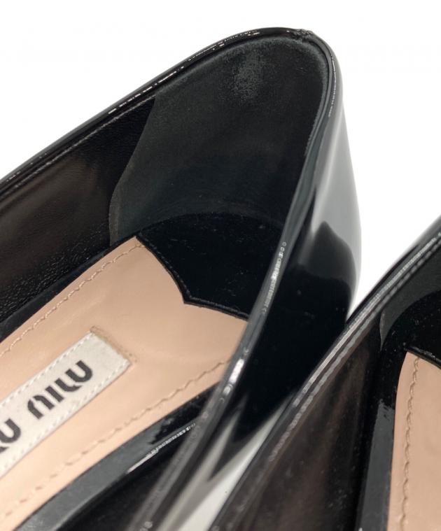 中古・古着通販】MIU MIU (ミュウミュウ) リボンパンプス ブラック