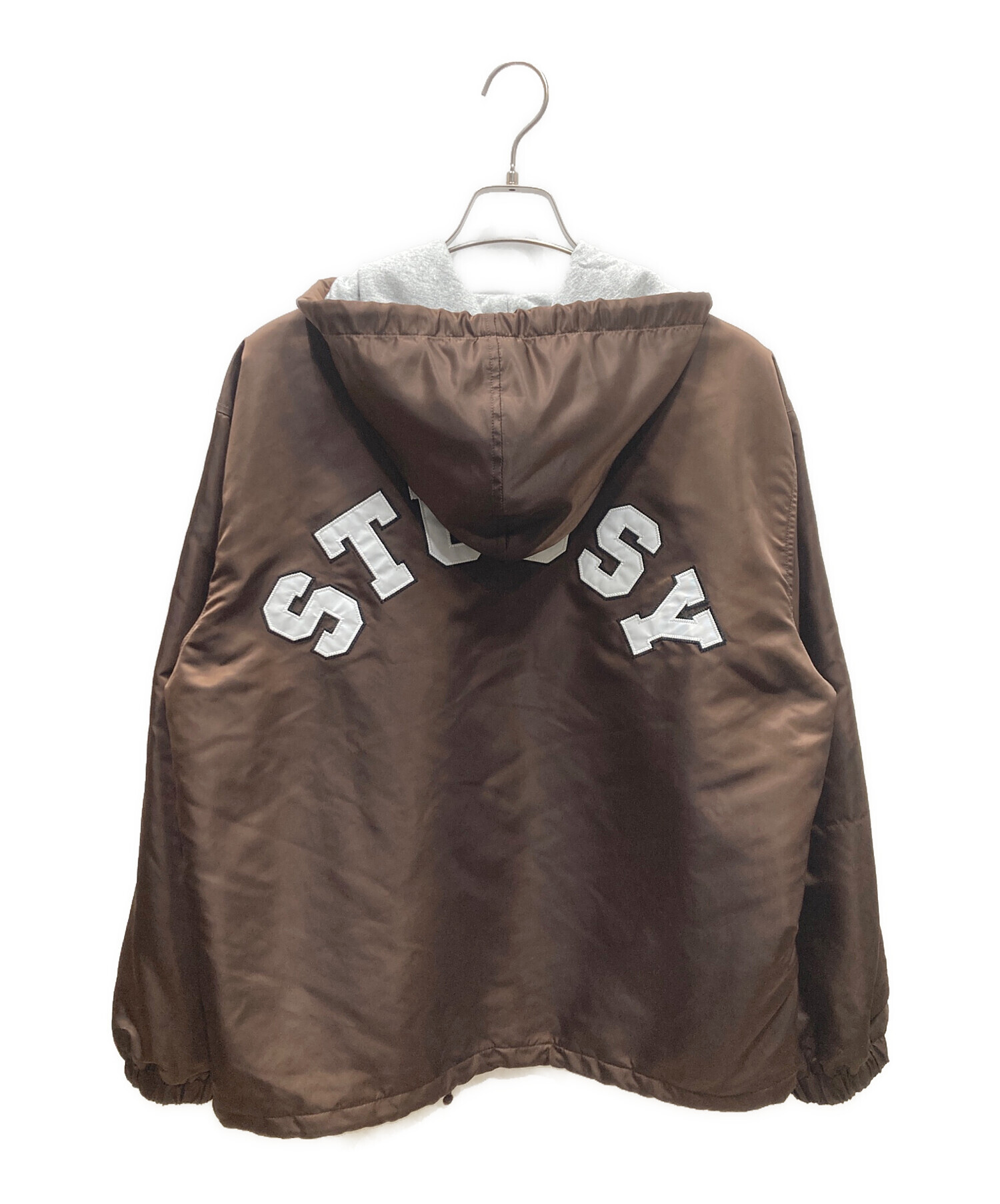 Stussy コーデュロイジャケット Mサイズ ブラウン 中古・古着通販】stussy (ステューシー) HOODED COACHES JACKET