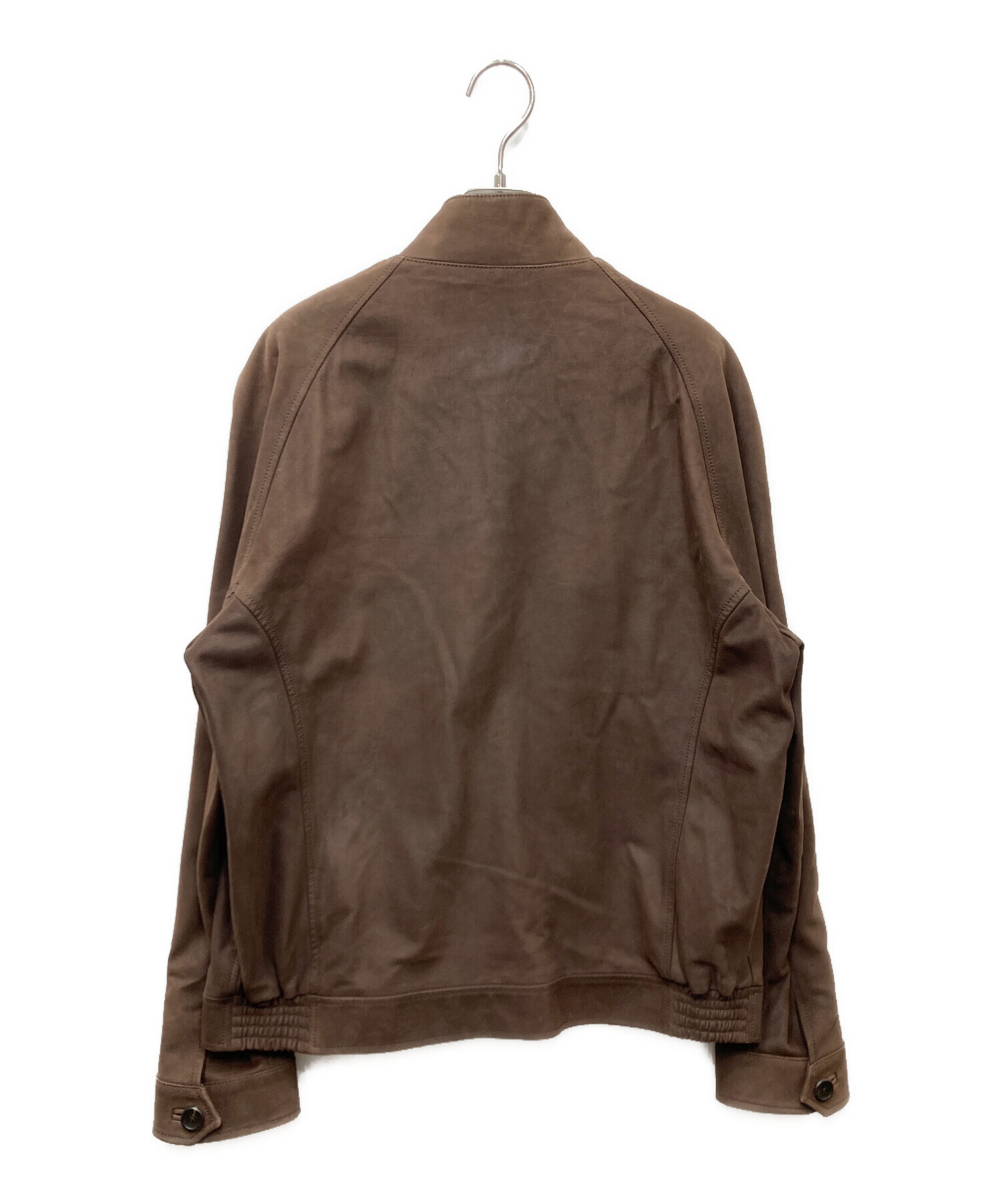 ダンヒル　dunhill　ゴートスキン スエードレザー ブルゾン ジャケット 中古・古着通販】dunhill (ダンヒル) レザージャケット ブラウン
