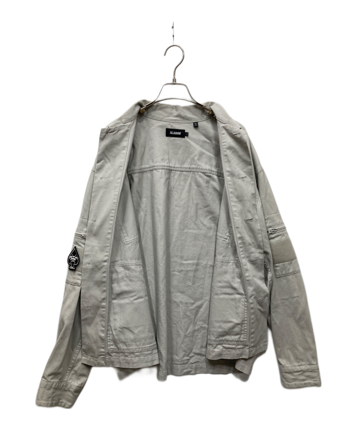 Urig ウーリッヒ ミリタリーブルゾン 3(L位) グレー 【古着】【中古】 中古・古着通販】X-LARGE (エクストララージ) MULTI POCKET MILITARY