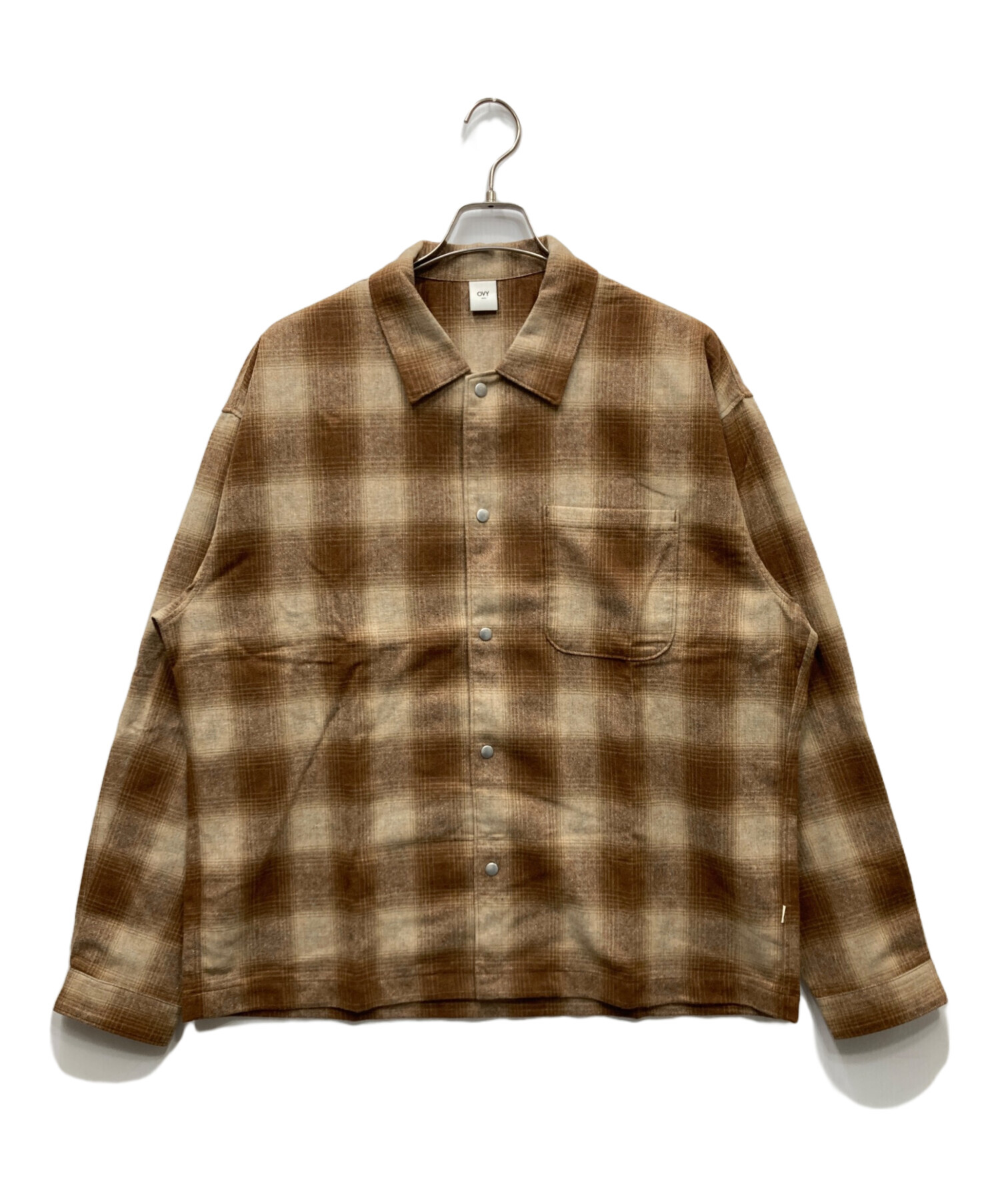 OVY Ombre Check Shirt Jacket オンブレ チェック L 中古・古着通販】OVY (オヴィー) Ombre Check Shirt Jacket オンブレ