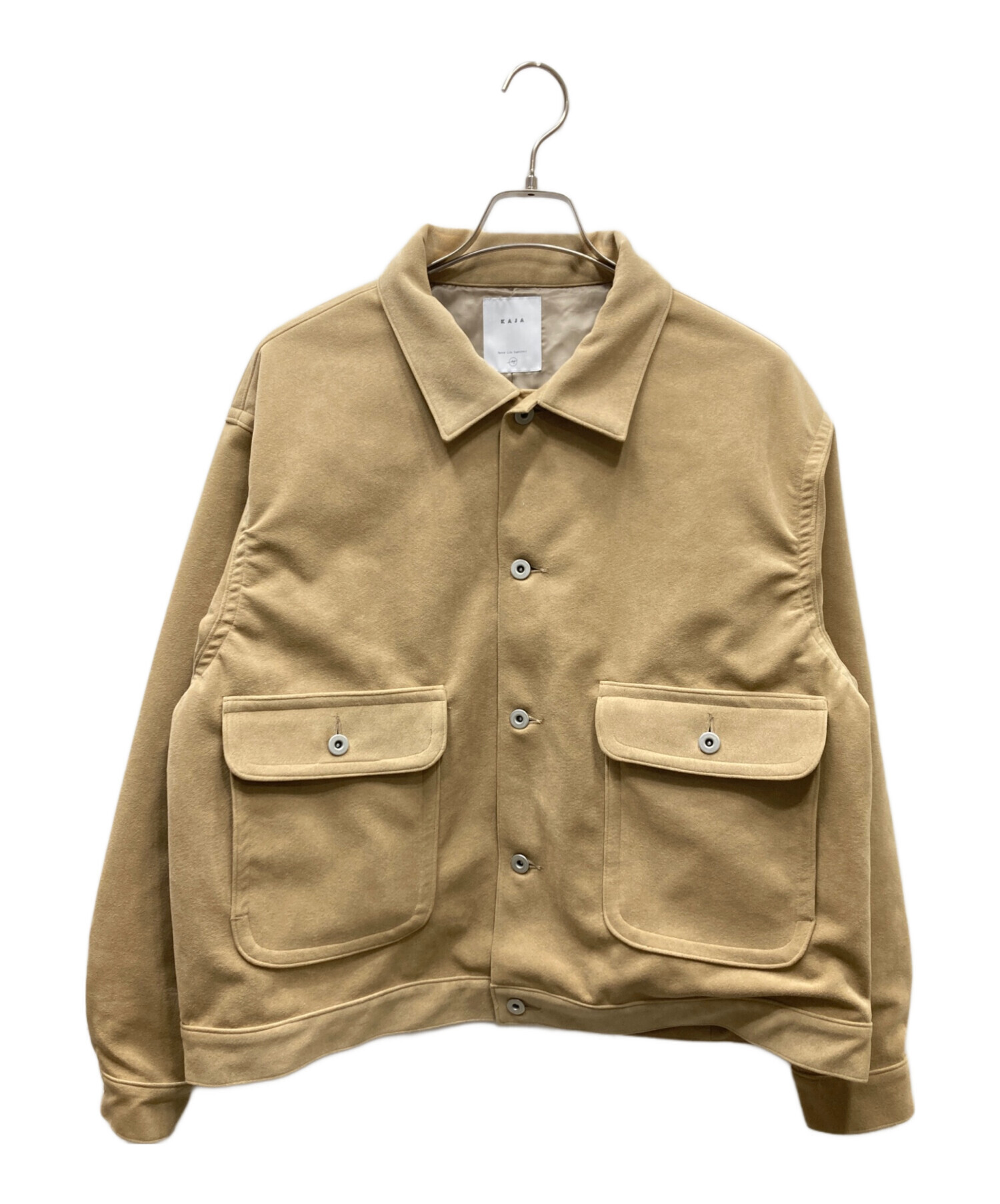 【試着のみ】サイズL kaja REALISTIC SUEDE JACKET 中古・古着通販】KAJA (カジャ) Realistic Suede Jacket フェイク