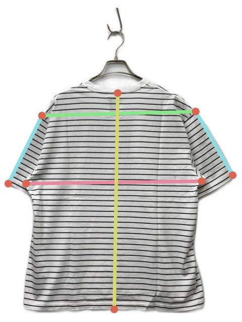 中古・古着通販】KAJA (カジャ) HIGH GAUGE BORDER POCKET TEE