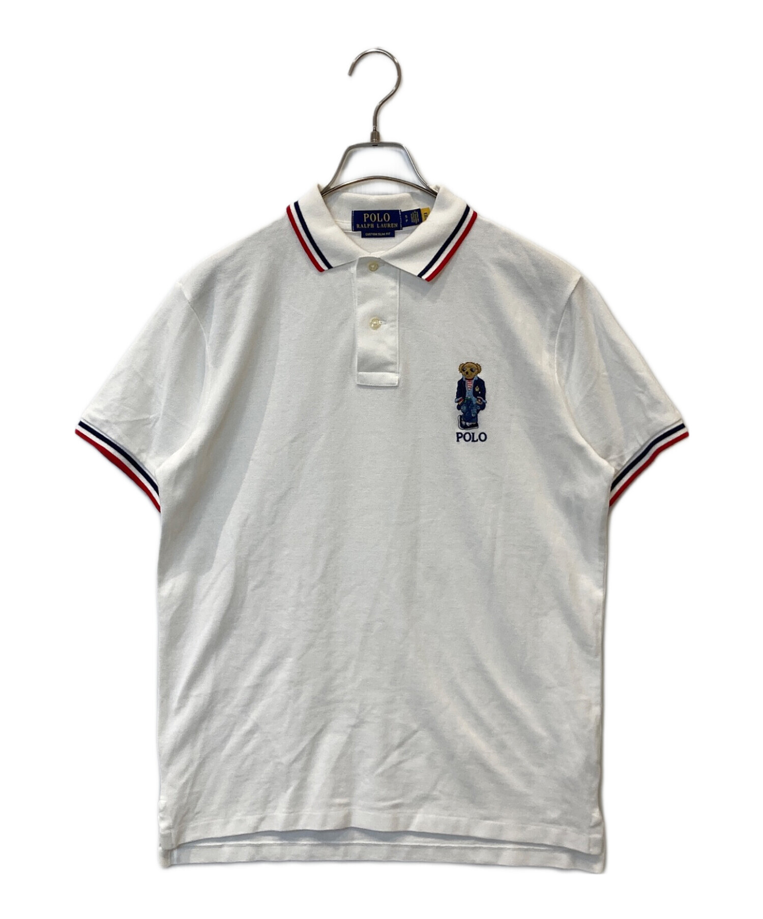 【新品タグ付】ポロラルフローレン 刺繍ポロベア Tシャツ ボーダー L 青白 中古・古着通販】POLO RALPH LAUREN (ポロ・ラルフローレン) ポロベア