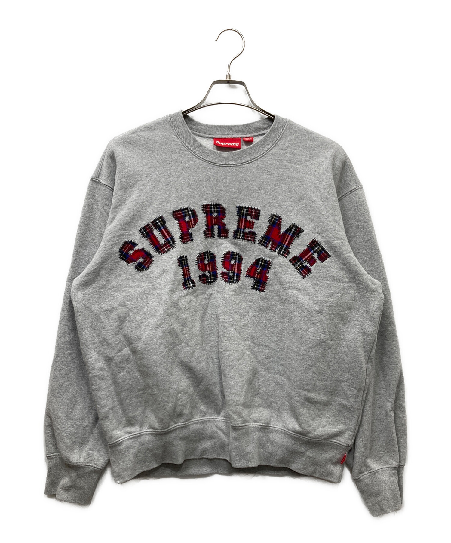 中古・古着通販】Supreme (シュプリーム) Plaid Arc Crewneck Heather