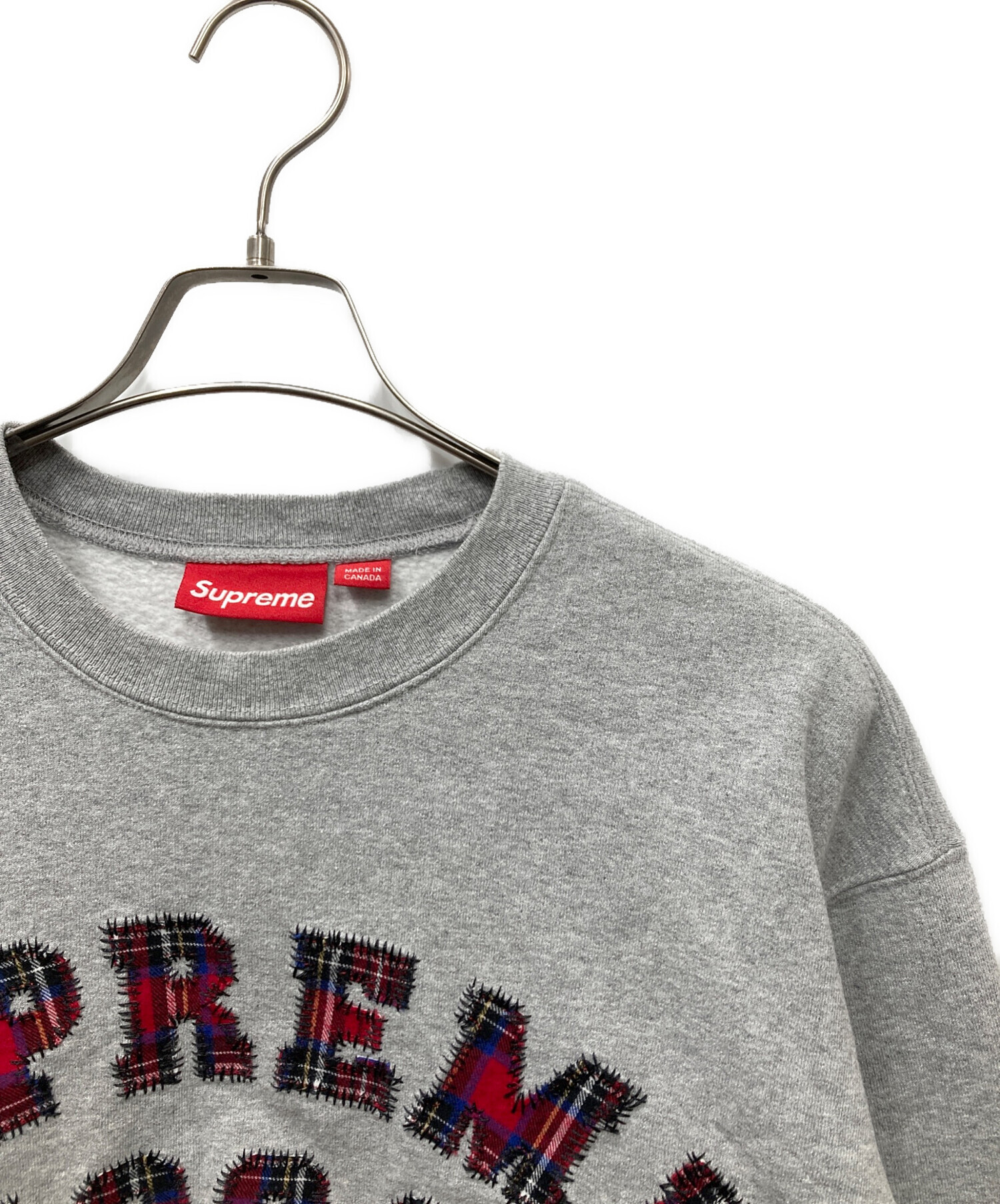 中古・古着通販】Supreme (シュプリーム) Plaid Arc Crewneck Heather