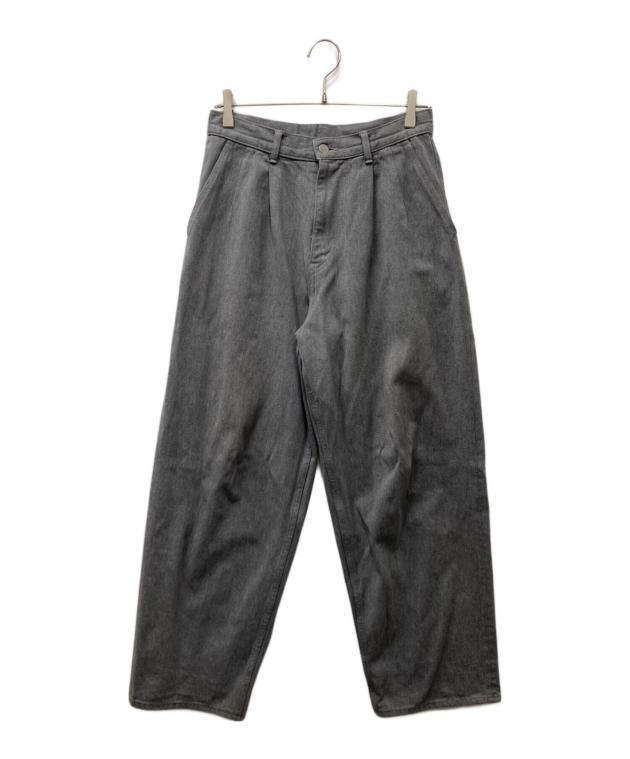 Graphpaper グラフペーパー パンツ グレー サイズ:2 | グレンチェック ワンタック テーパード スラックス パンツ (Marzotto Classic Slacks) | ボトムス ズボン | 日本製【メンズ】【中古】 中古・古着通販】Graphpaper (グラフペーパー) COLORFAST DENIM TWO