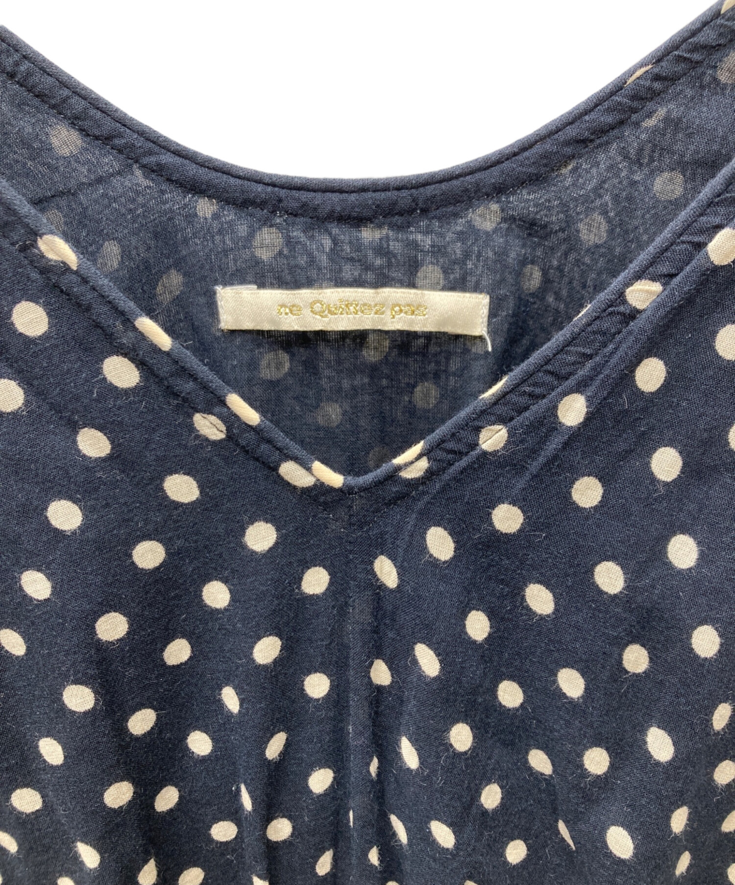 中古・古着通販】ne quittez pas (ヌキテパ) C.VOILE DOT PRONT FRENCH