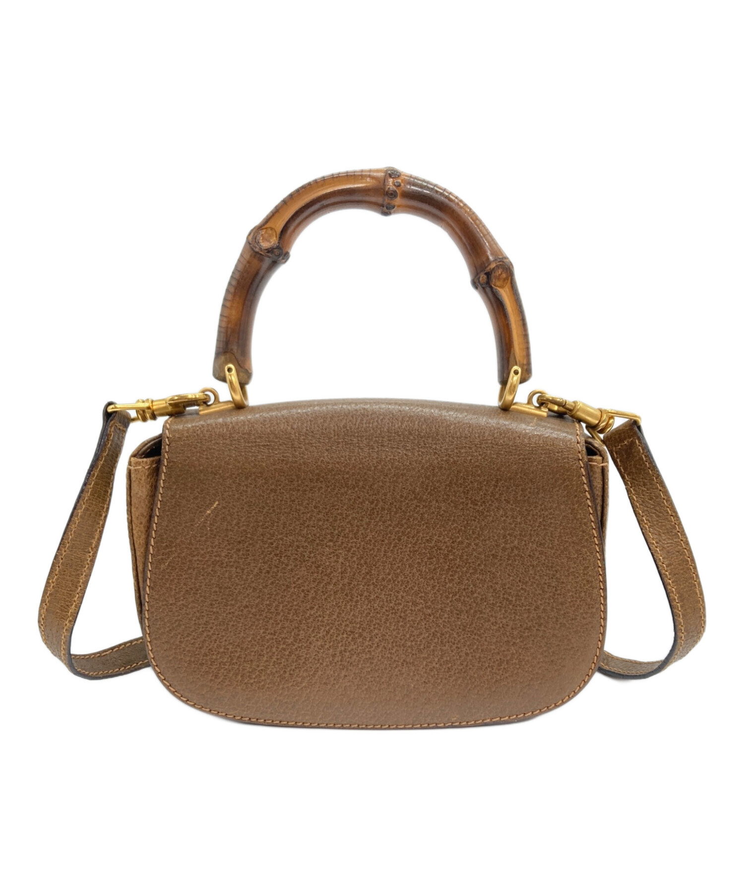 GUCCI バンブー　バック　2way 中古・古着通販】GUCCI (グッチ) バンブー ターンロック 2WAYバッグ