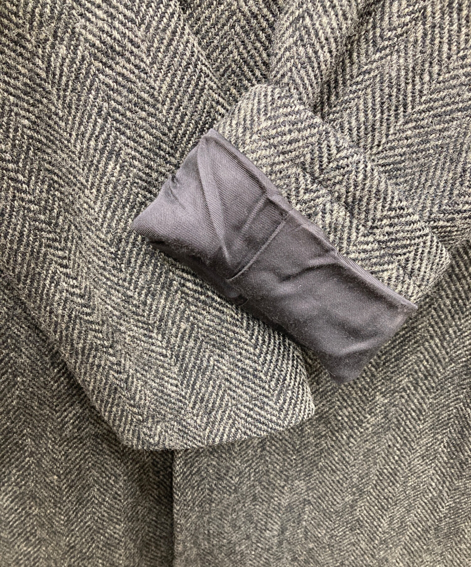 A.P.C. アーペーセー ツイードコート 中古・古着通販】A.P.C. (アーペーセー) ツイード 比翼コート ブラック