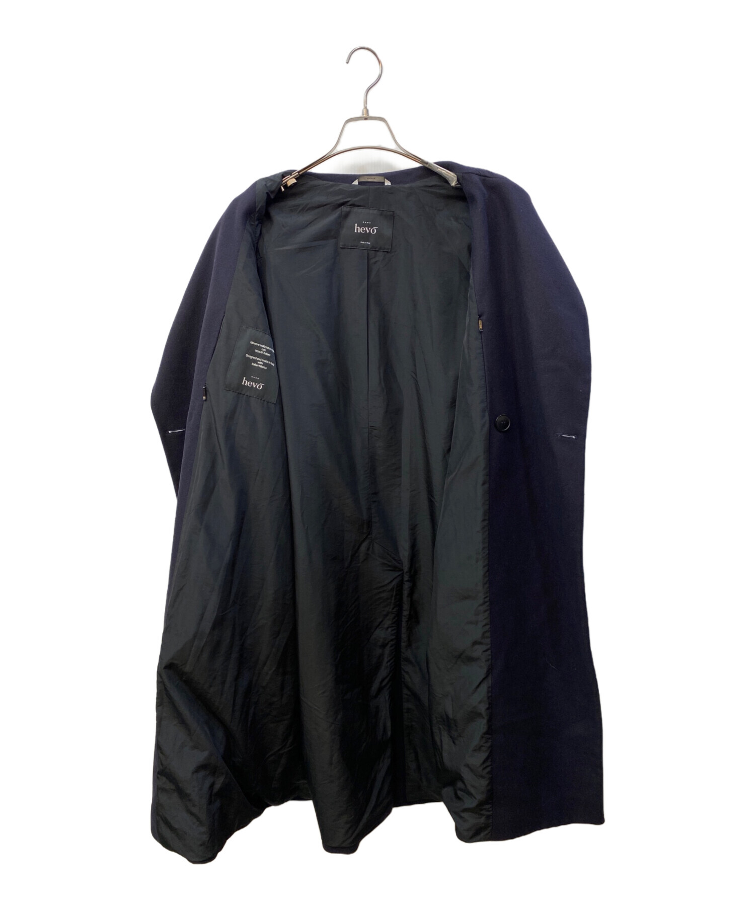 中古・古着通販】hevo (イーヴォ) ウールナイロン ダブルブレステッド