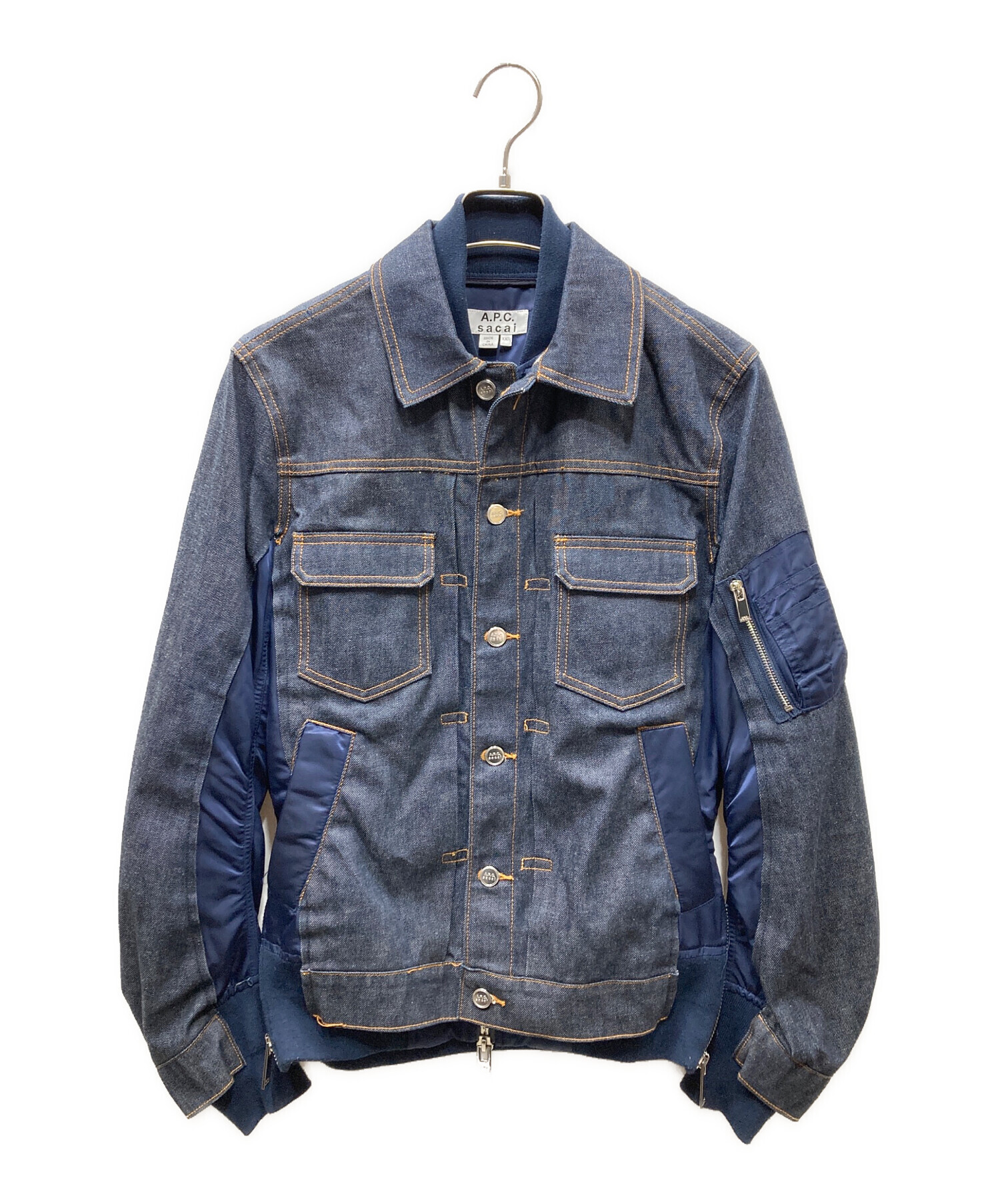 【試着のみ美品】Sacai A.P.C. デニムジャケット apc XXS 中古・古着通販】sacai (サカイ) A.P.C. (アーペーセー) eimi denim