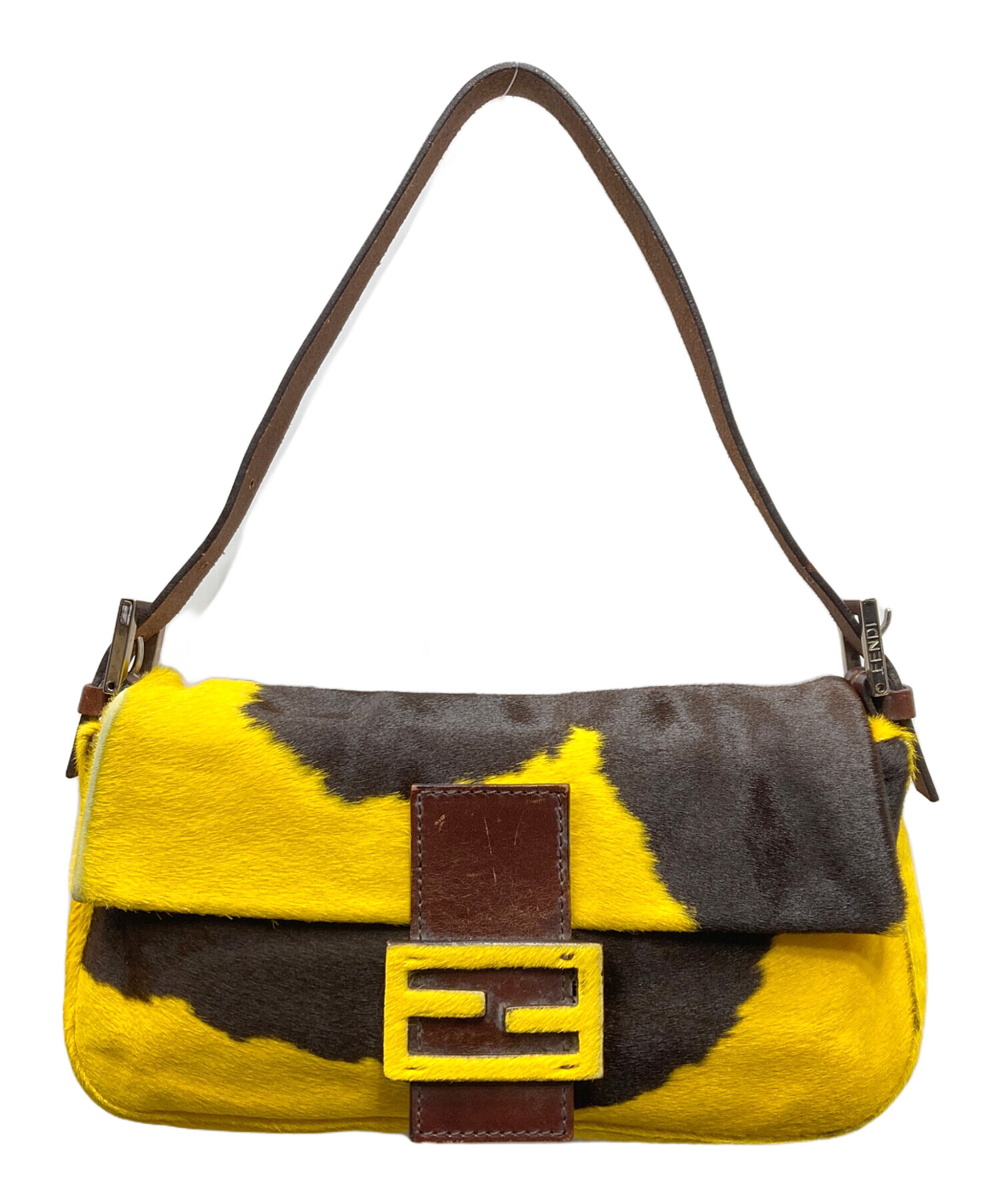 中古・古着通販】FENDI (フェンディ) ハラコマンマバケット イエロー 