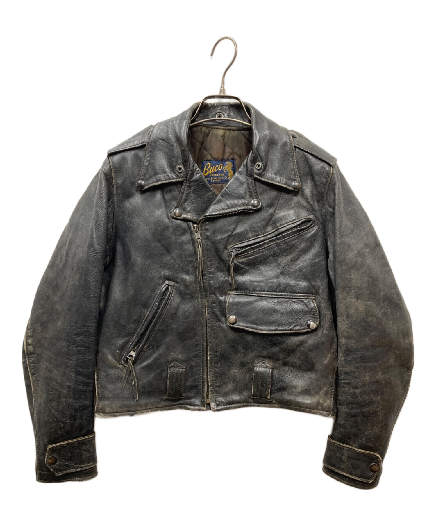 中古・古着通販】Buco (ブコ) 50's 青タグ HORSEHIDE ダブルレザー