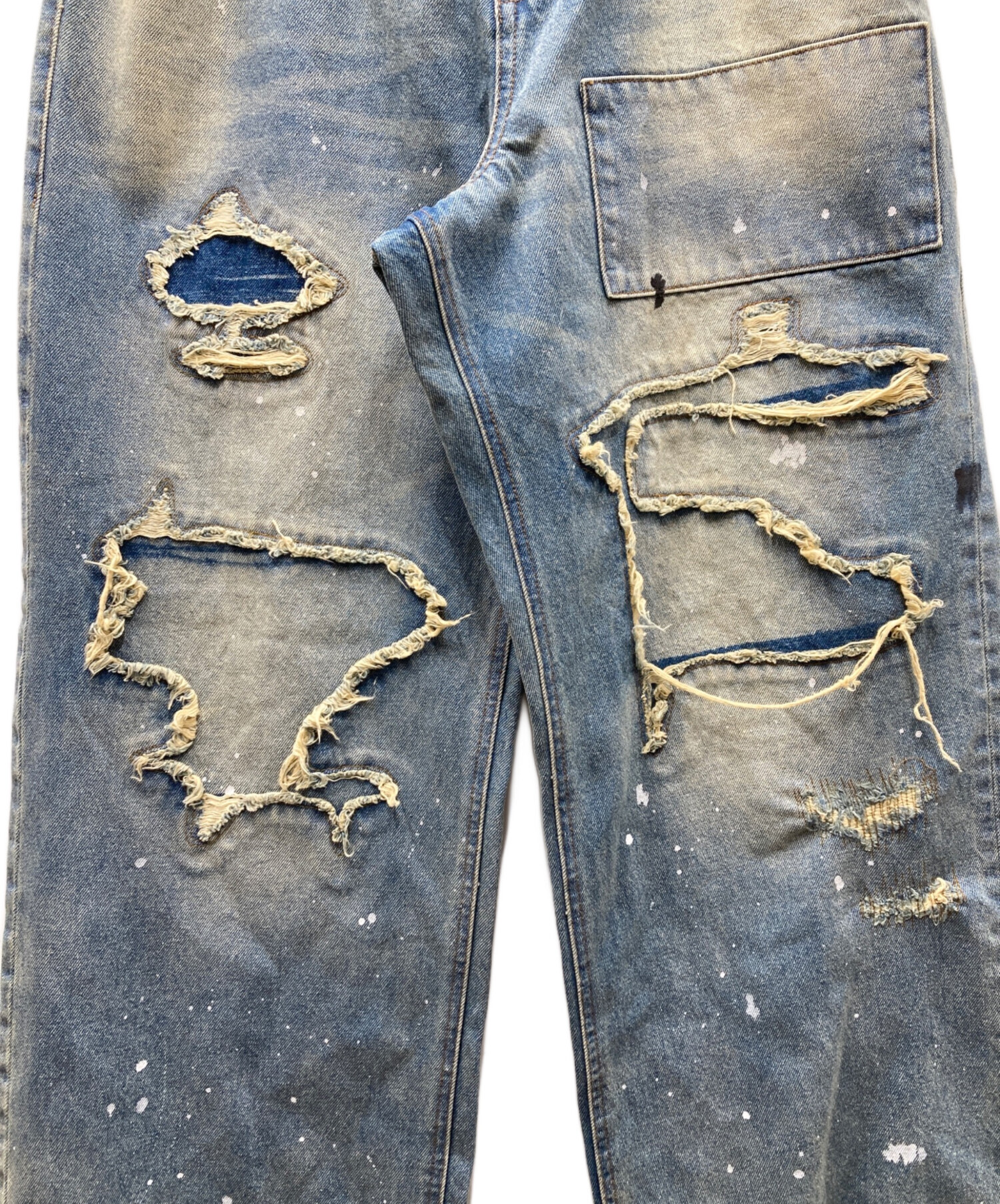 中古・古着通販】BADWAY (バッドウェイ) Grunge BORO studs denim
