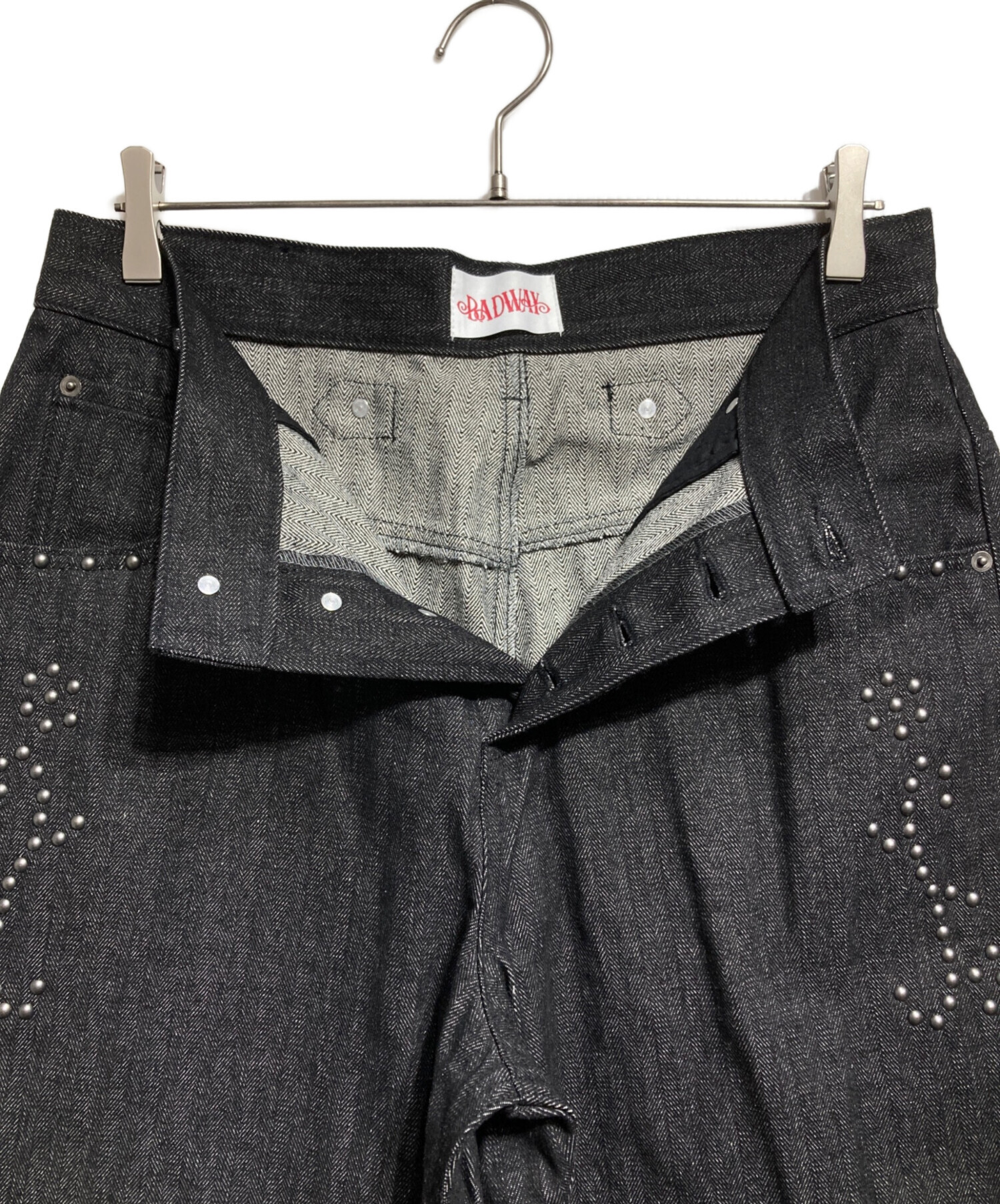 中古・古着通販】BADWAY (バッドウェイ) Herringbone studs denim