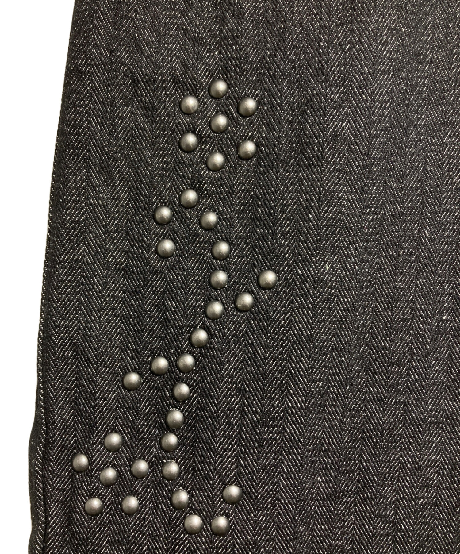 中古・古着通販】BADWAY (バッドウェイ) Herringbone studs denim