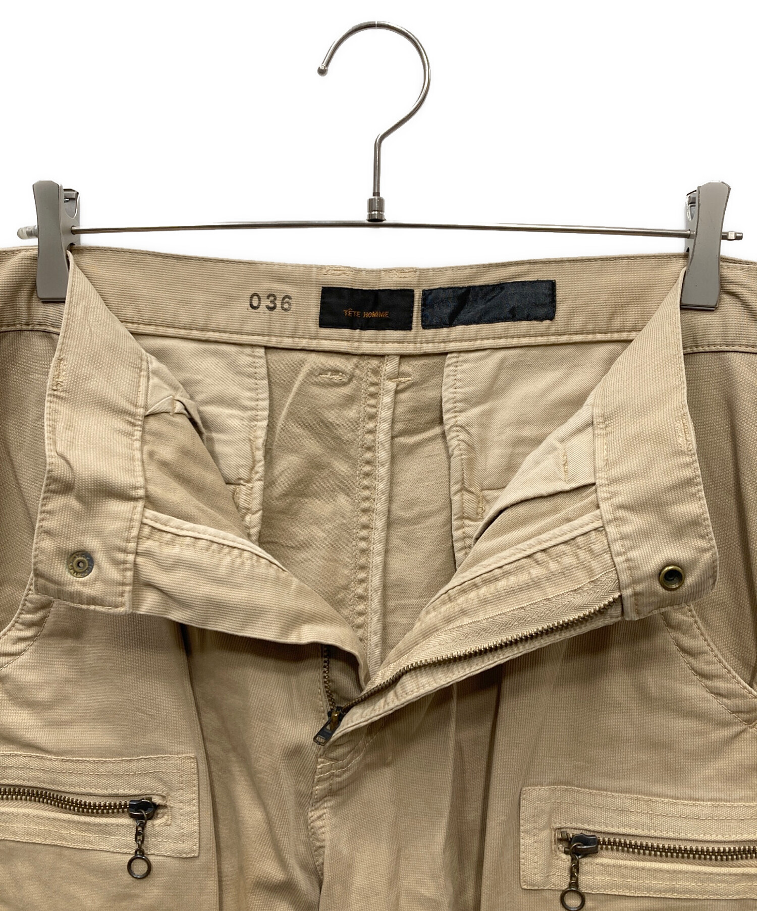 00s TETE HOMME PLAG ギミック カーゴパンツ 中古・古着通販】TETE HOMME (テット オム) マルチギミックカーゴ