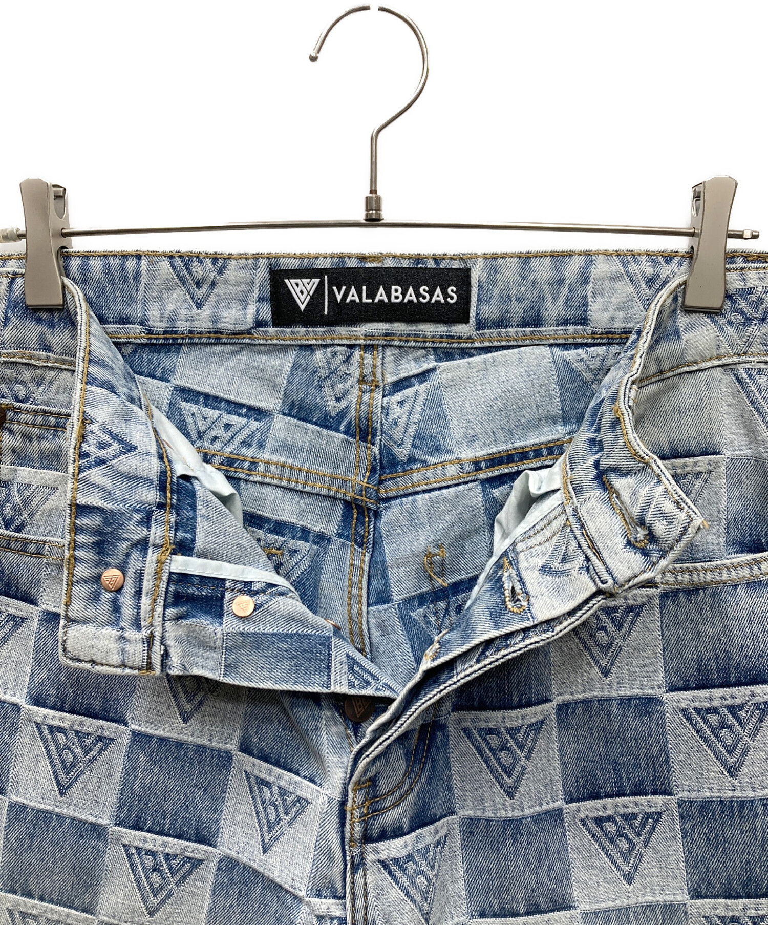 中古・古着通販】VALABASAS (バラバサス) バギーワイドデニムパンツ