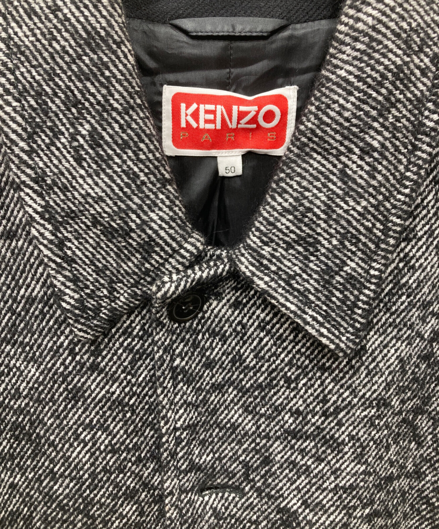 中古・古着通販】KENZO (ケンゾー) 23AW ウールツイードコート