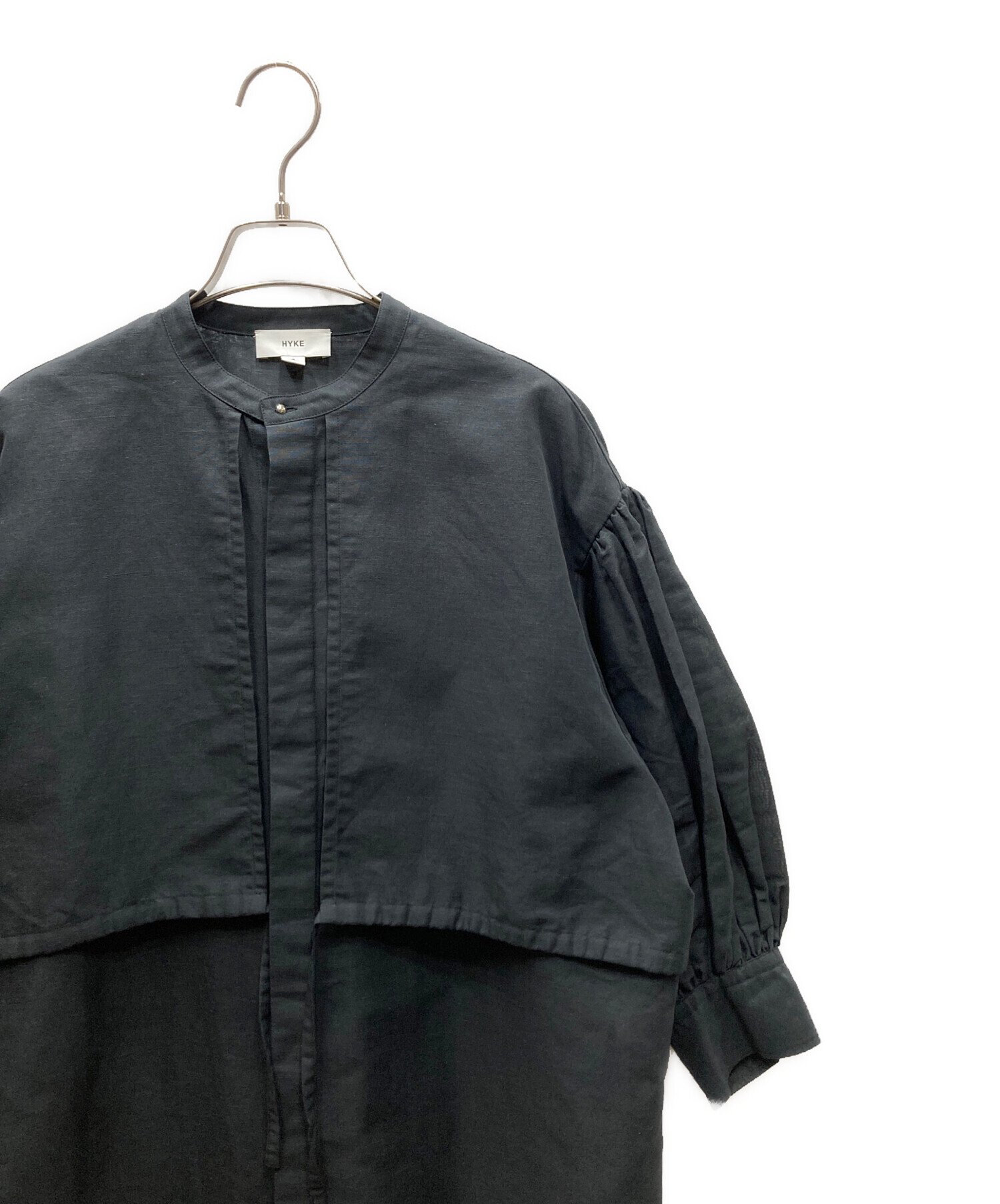 中古・古着通販】HYKE (ハイク) C/L BALLOON SLEEVE DRESS コットン