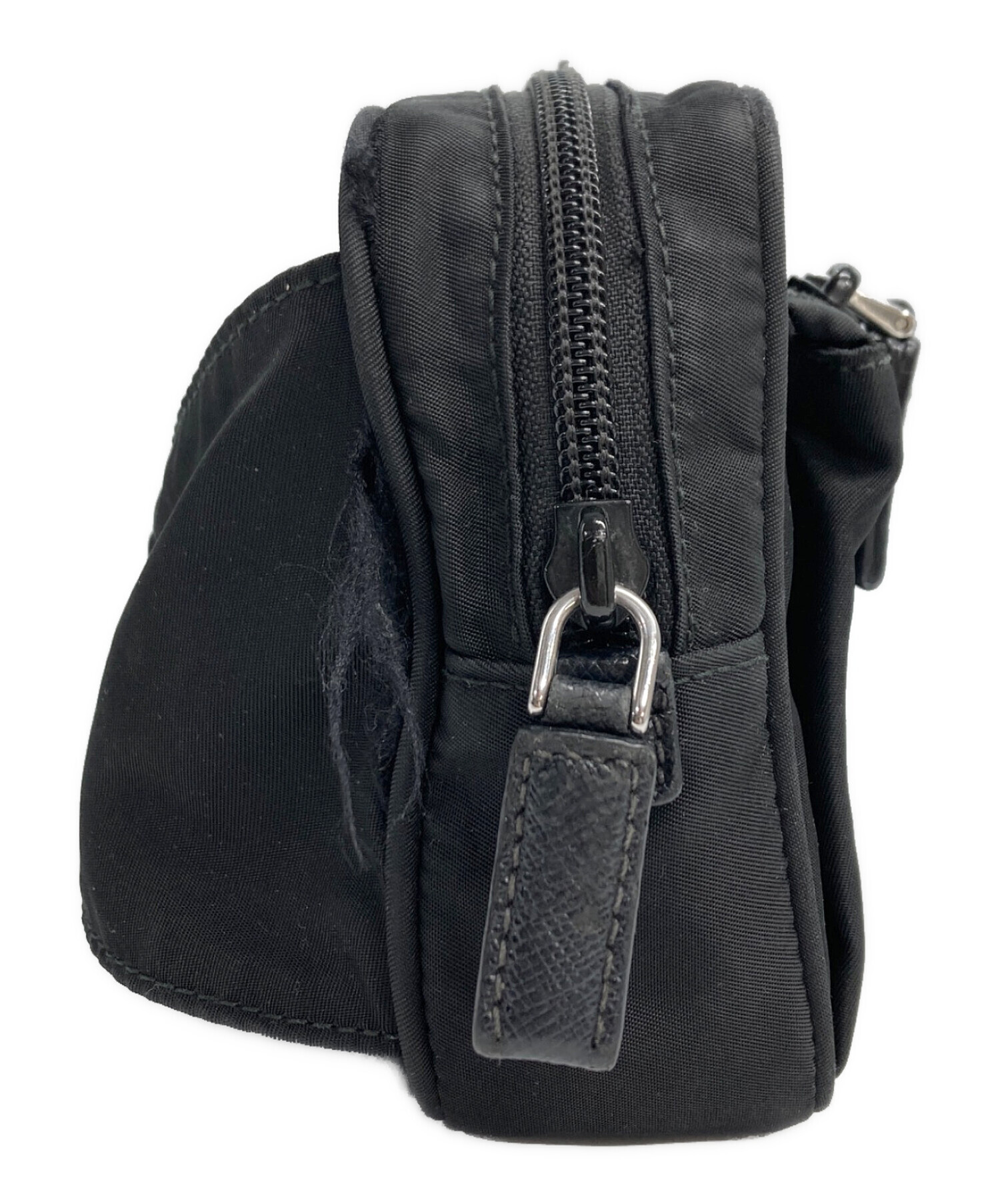 PRADA ウエストポーチ　美品　値下げ不可 中古・古着通販】PRADA (プラダ) ウエストバッグ ブラック｜ブランド