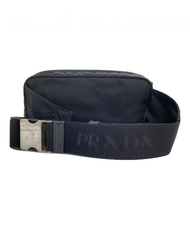 中古・古着通販】PRADA (プラダ) ウエストバッグ ブラック｜ブランド