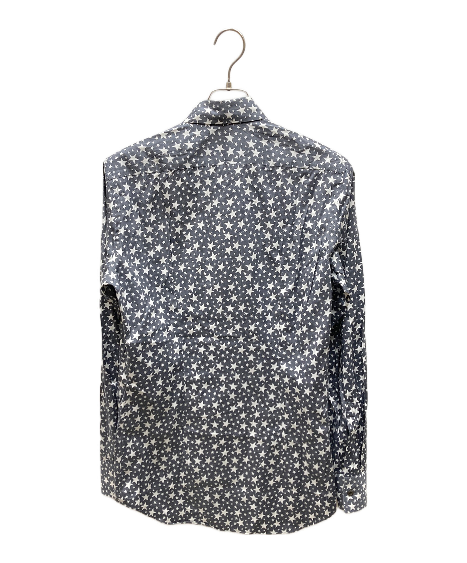 【古着】PRADA ロゴプリントジャケット グレー 中古・古着通販】PRADA (プラダ) スタープリントL/Sシャツ グレー