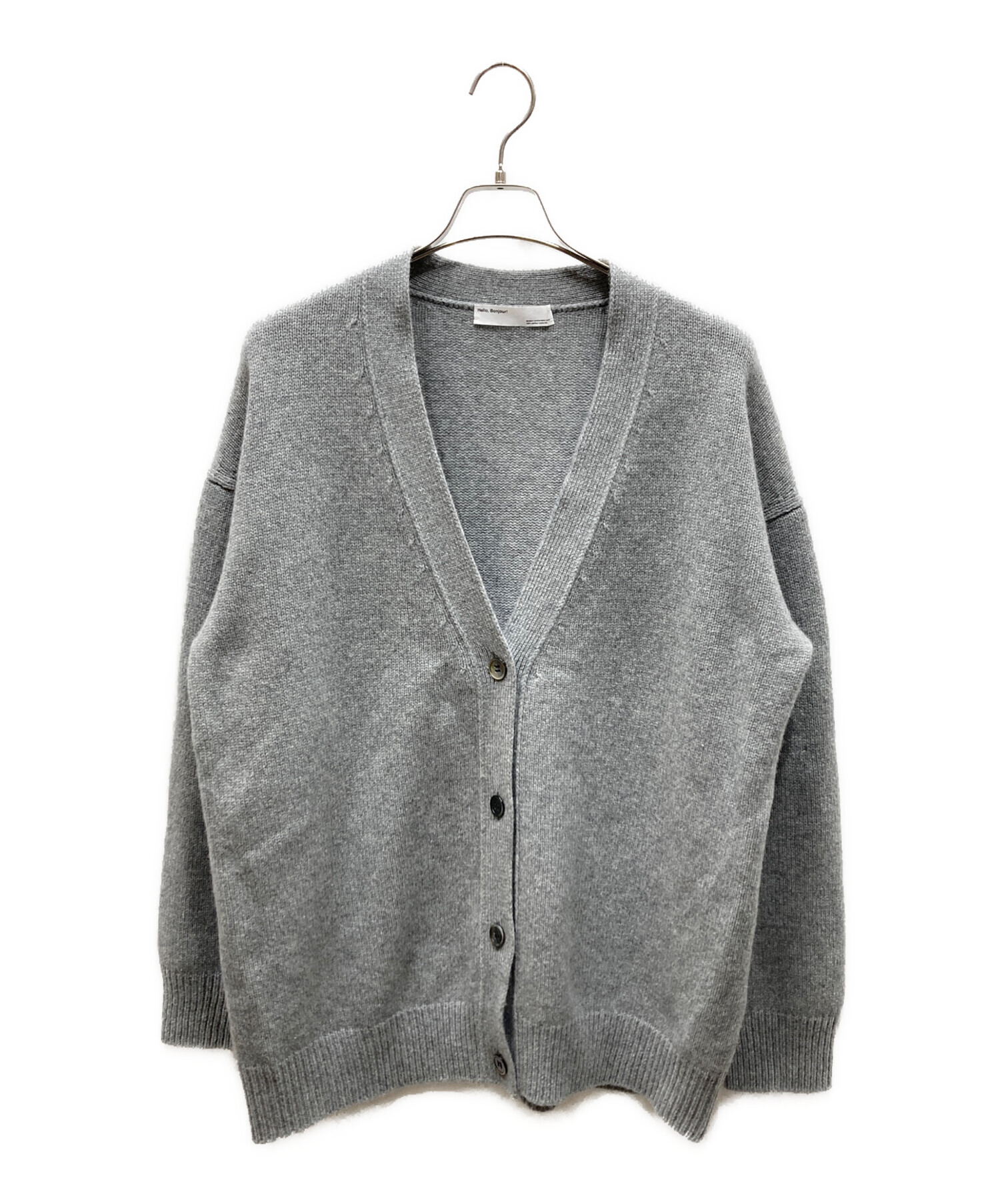 L'Appartement アパルトモン COCOON カーディガン　グレー 中古・古着通販】L'Appartement (アパルトモン) Hello Bonjour