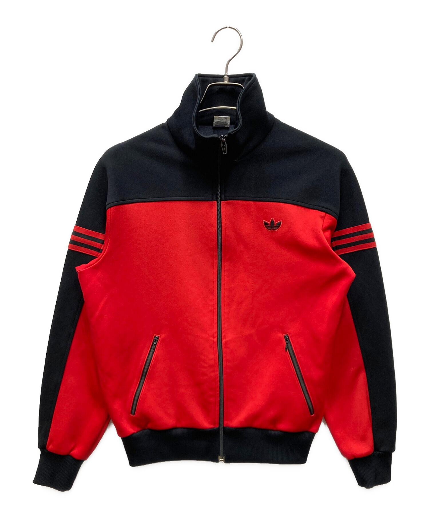 アディダス トラックジャケット トレフォイル　赤 L 96 中古・古着通販】adidas (アディダス) トレフォイルトラックジャケット
