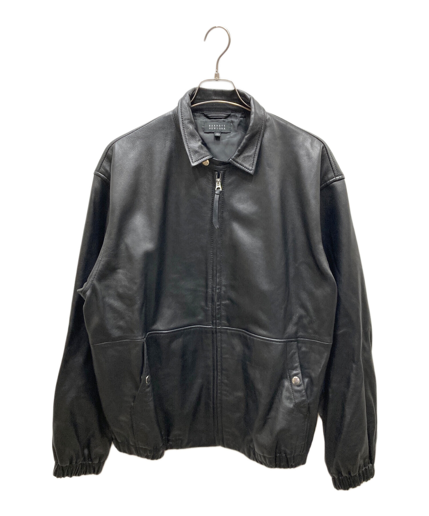 【良品】BARNEYS NEWYORKバーニーズニューヨーク　レザーM ブラック 中古・古着通販】BARNEYS NEWYORK (バーニーズ・ニューヨーク